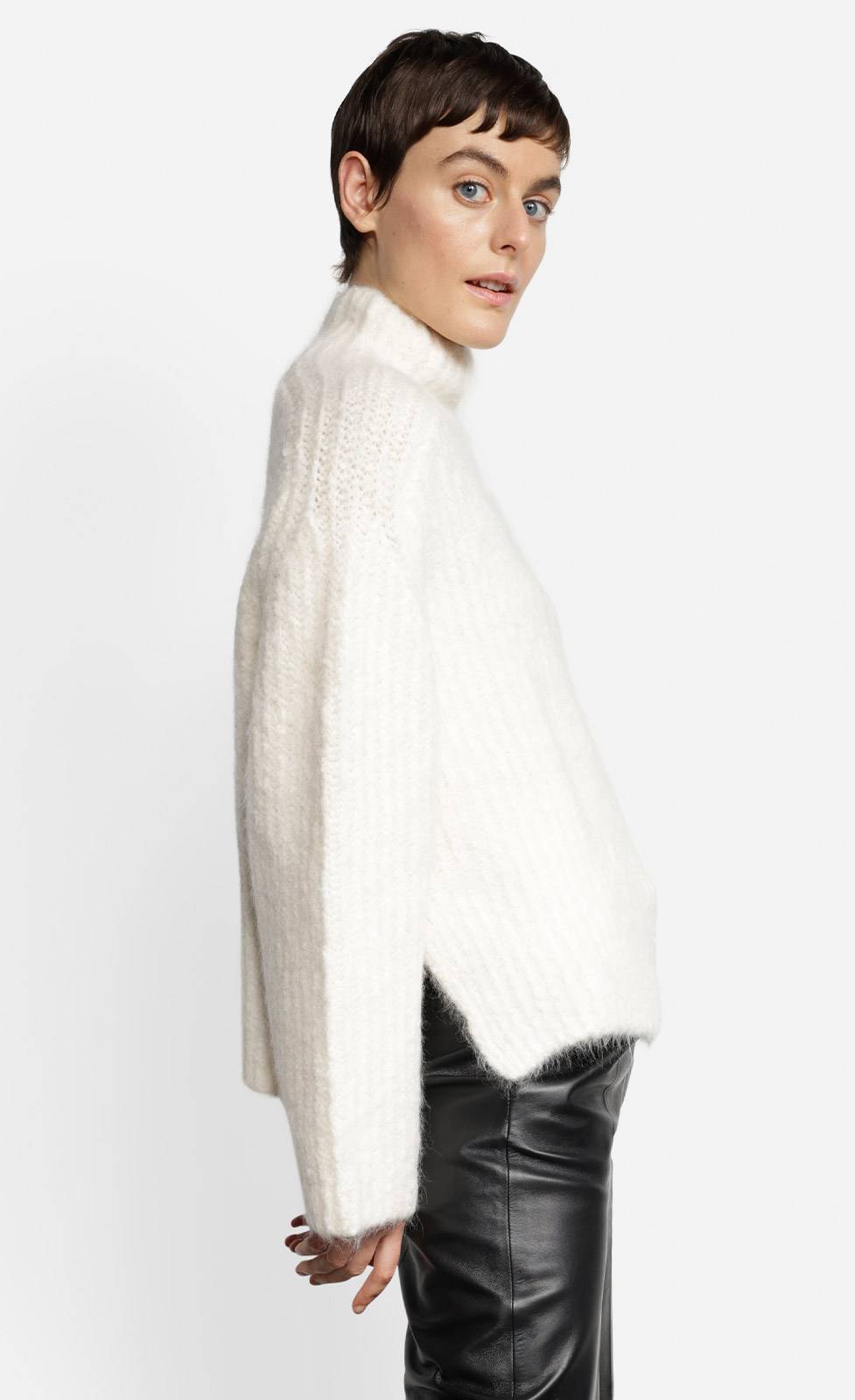 Kiefermann Gimia Grobstrickpullover mit Schlitzen Hotsell
