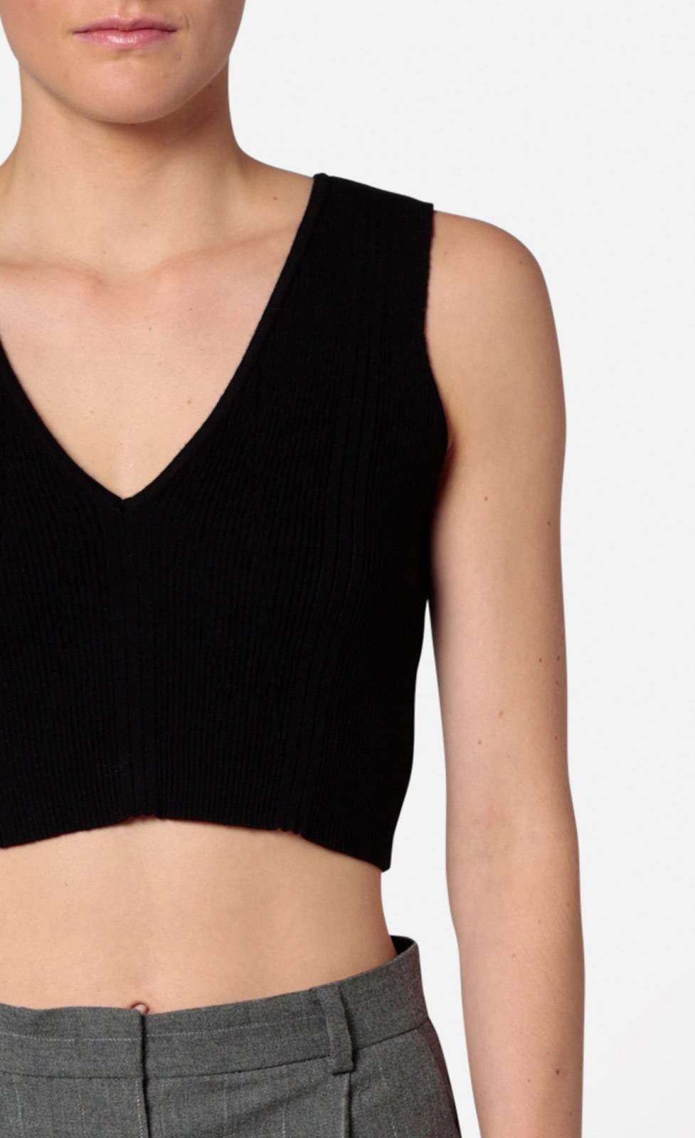 Kiefermann Sovia Cropped Stricktop aus Viskosematerial Kostenloser Versand