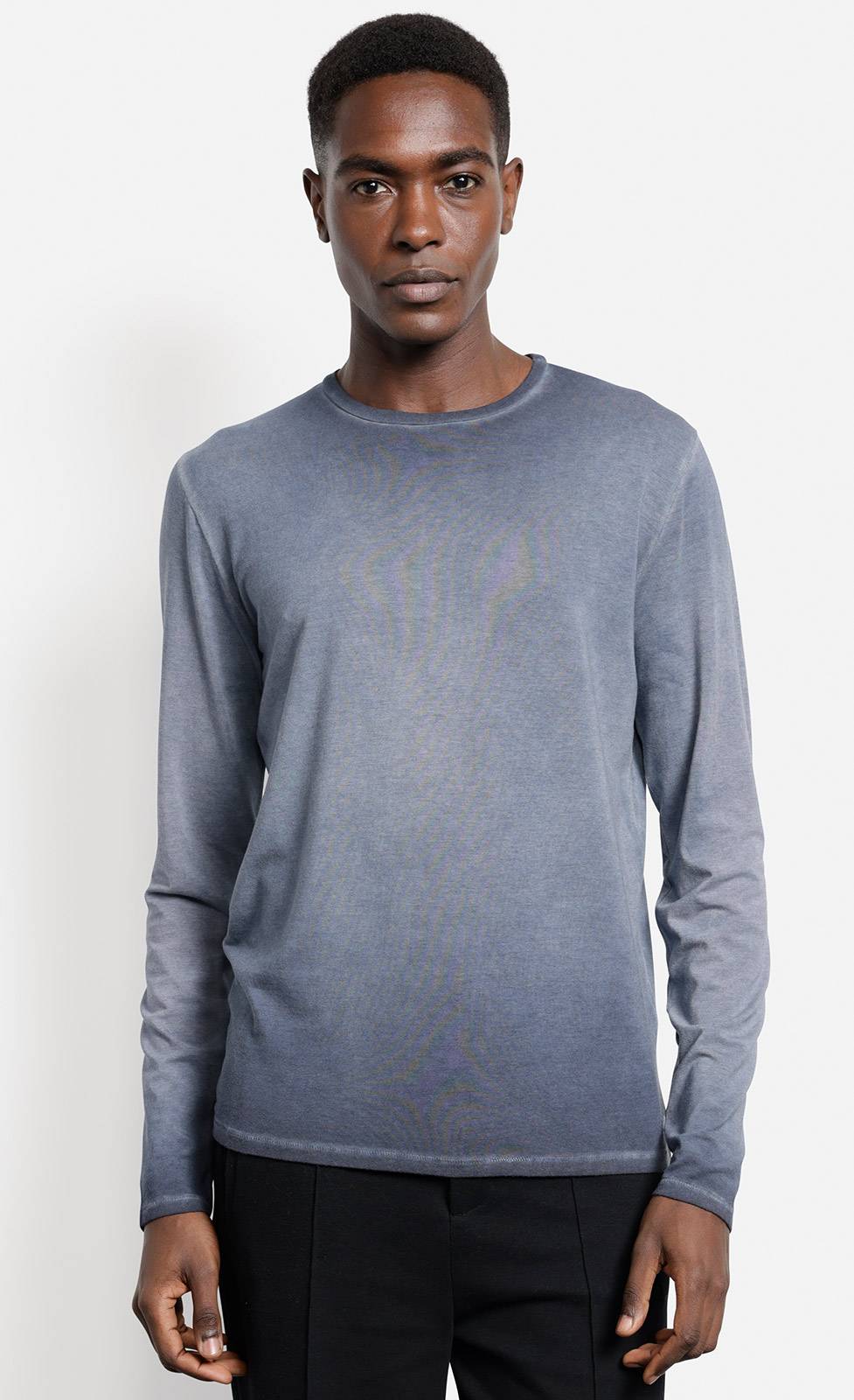Kiefermann Erics Überfärbtes Langarmshirt mit Rundhals Begrenztes Angebot