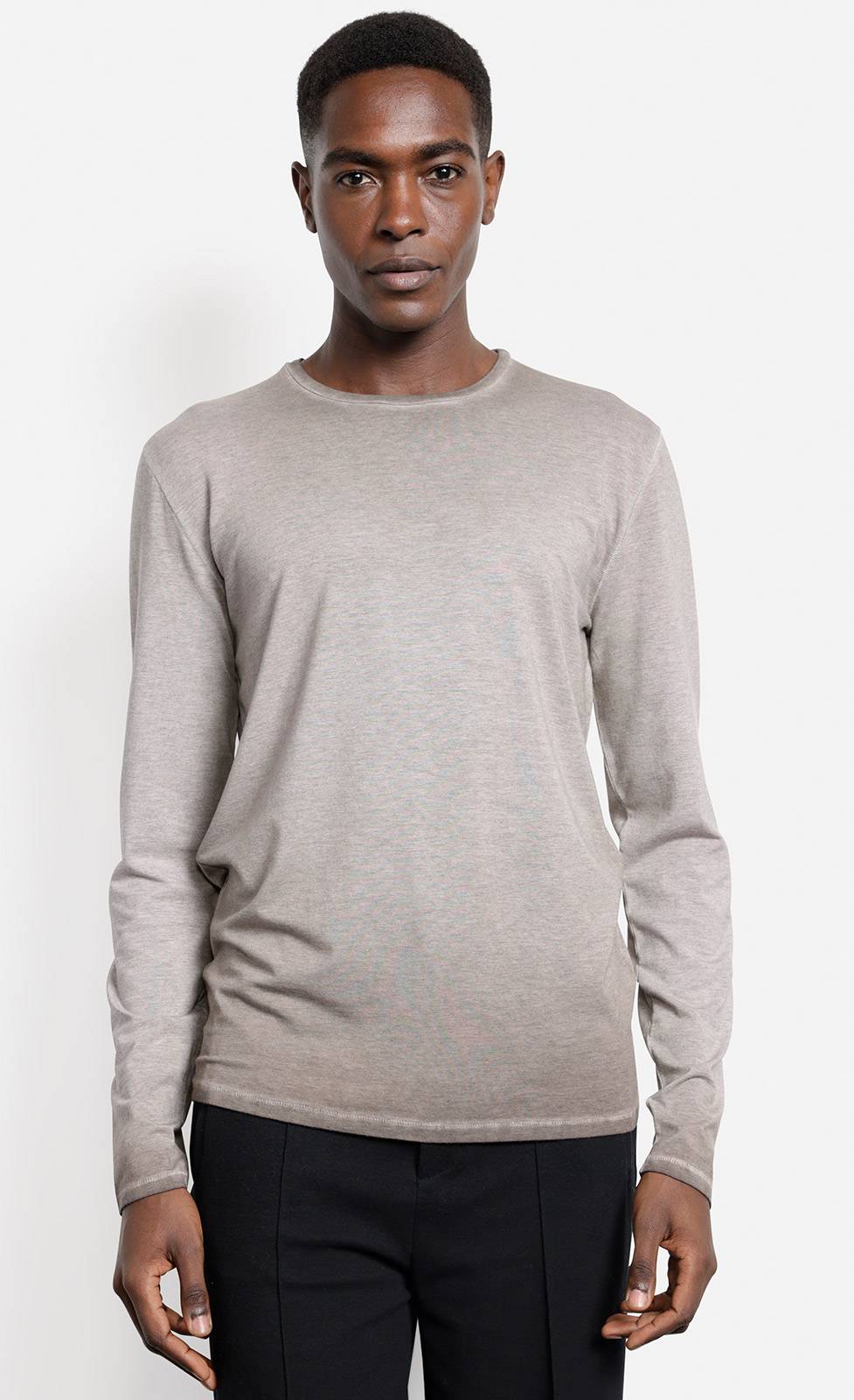 Kiefermann Erics Überfärbtes Langarmshirt mit Rundhals Begrenztes Angebot