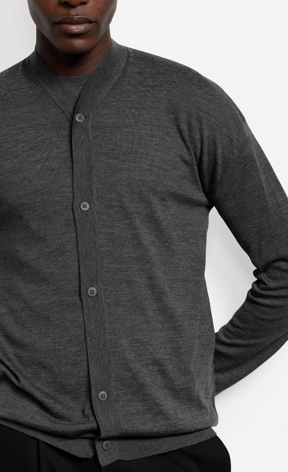 Kiefermann Bernold Strickjacke mit V-Ausschnitt Online Outlet
