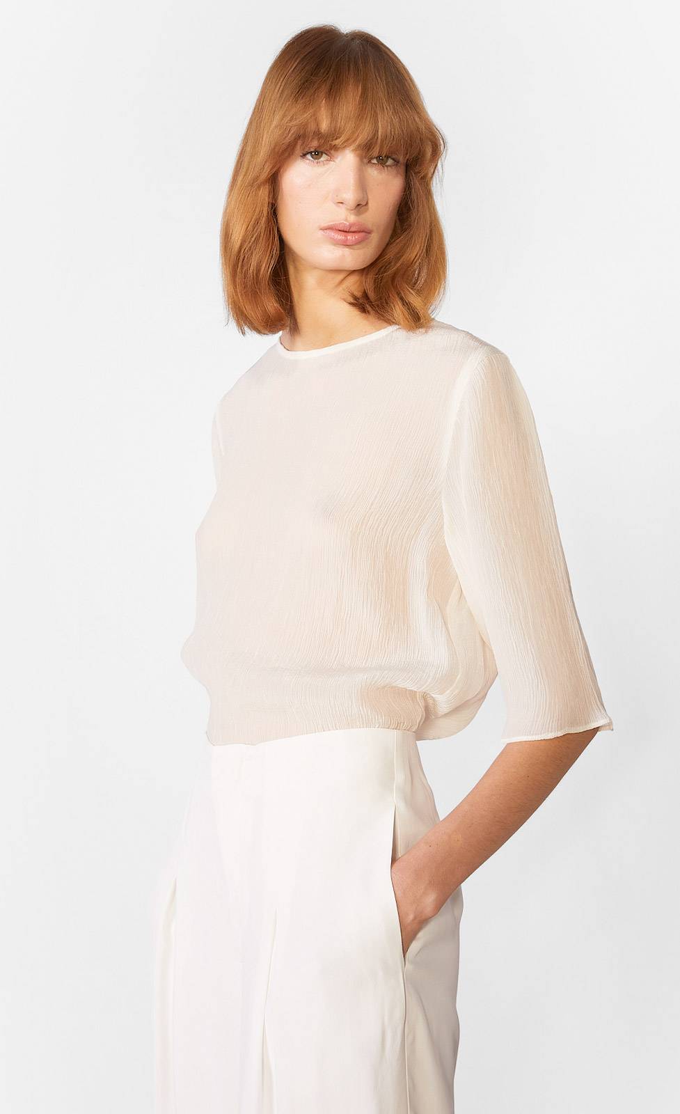 Kiefermann Adele Blusenshirt aus Crinkle-Ware Letzte 3 Tage
