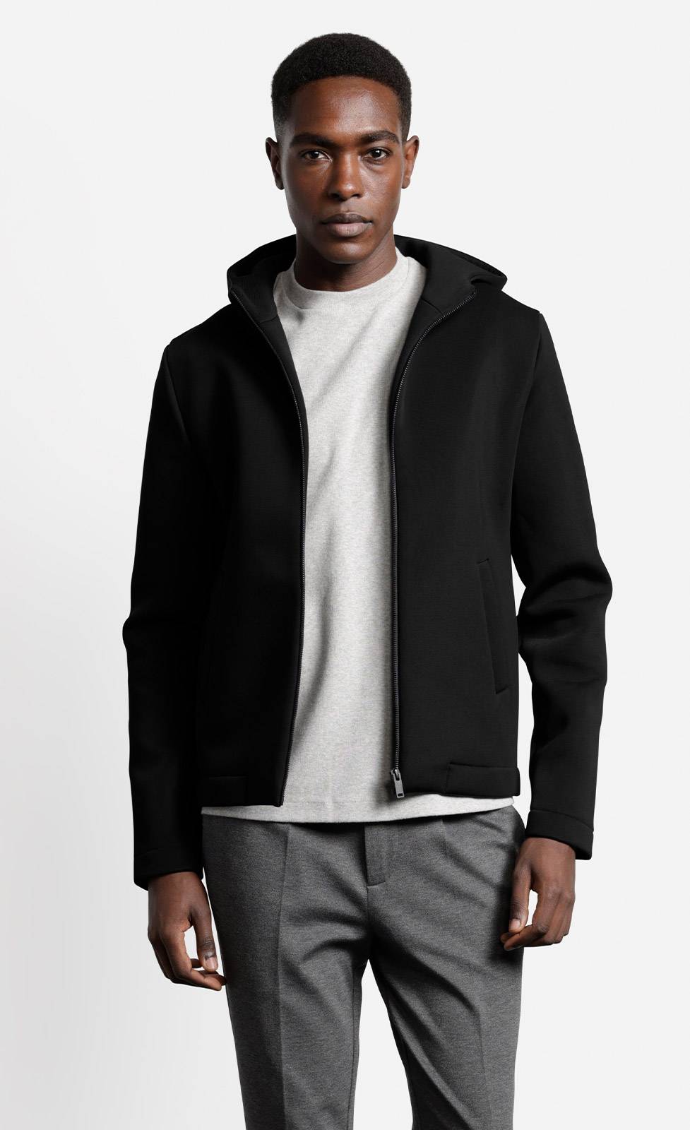 Kiefermann Attan Kapuzenjacke aus gebondeter Sweatware Nur noch ein Tag übrig