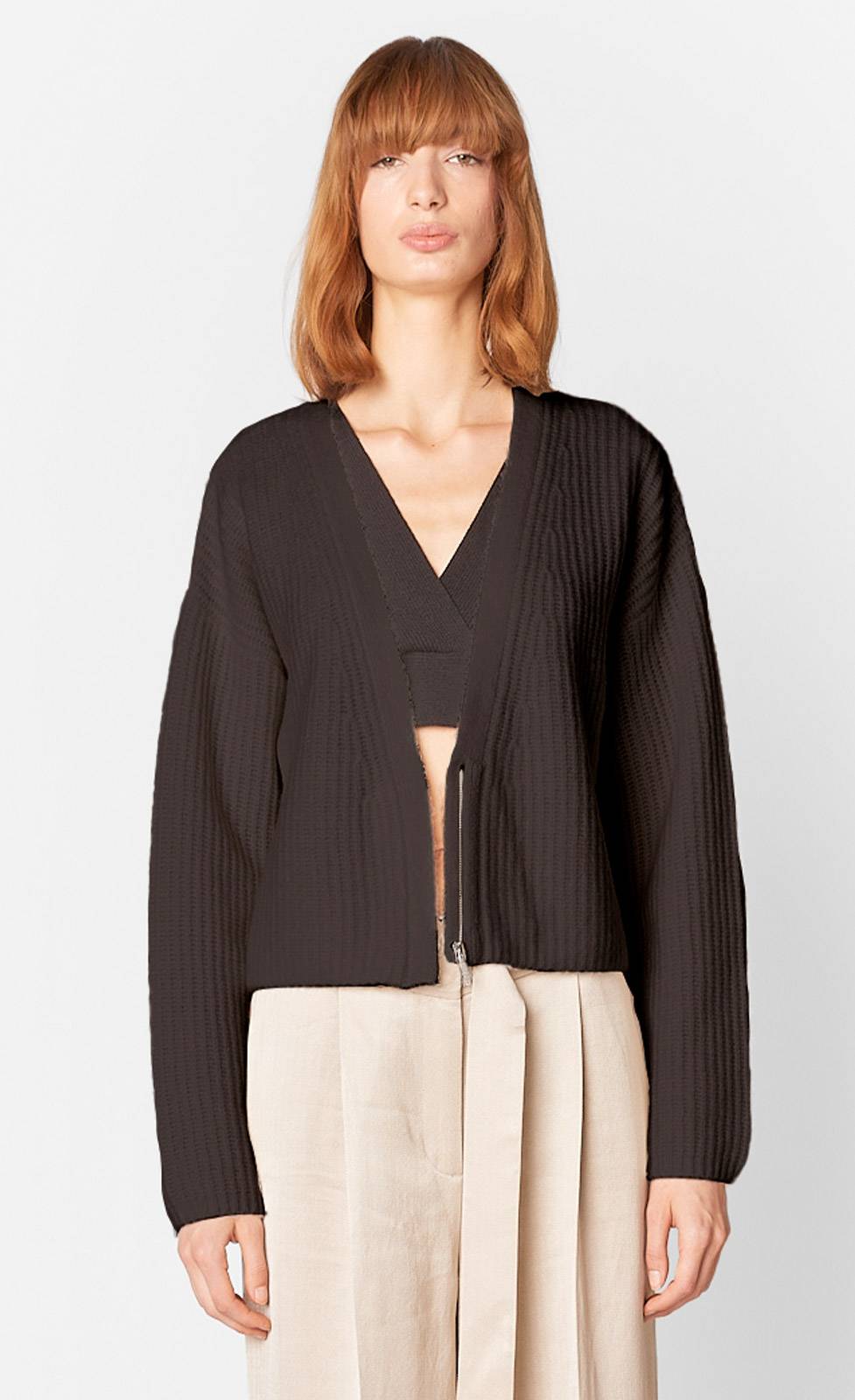 Kiefermann Mette Kaschmirstrickjacke mit Reißverschluss Black Friday Preise