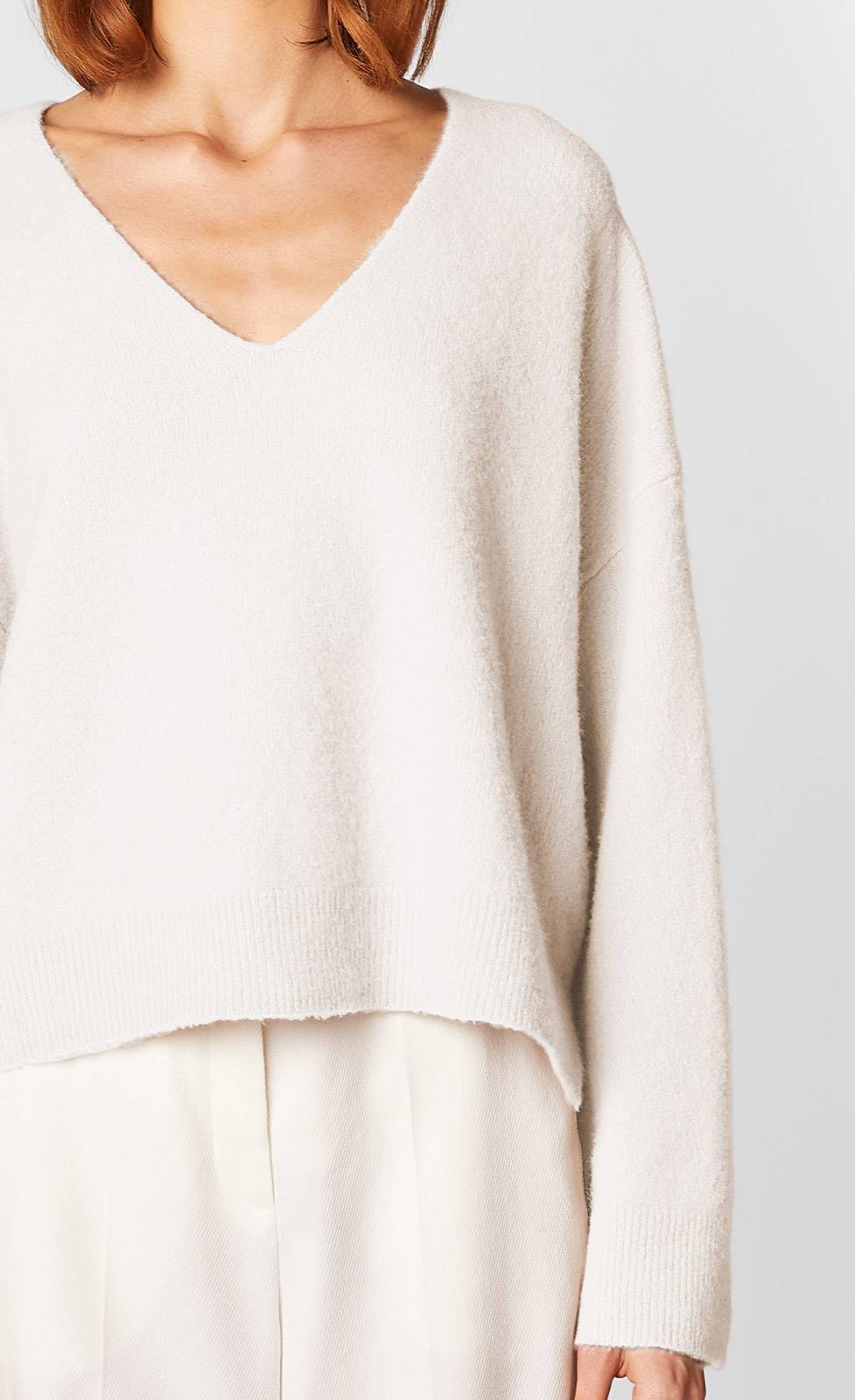 Kiefermann Chiara Strickpullover aus gewalktem Kaschmir Im Verkauf
