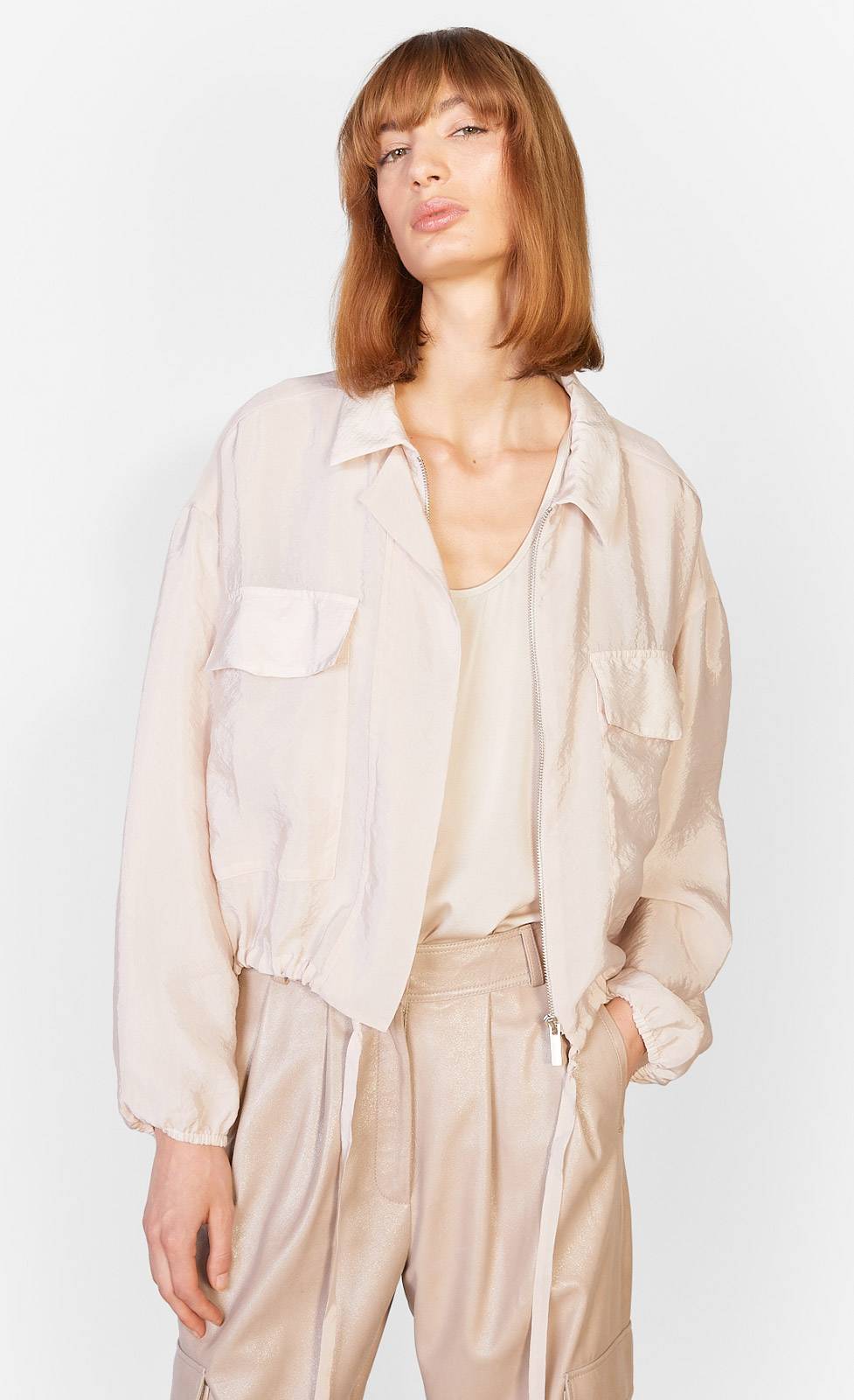 Kiefermann Alana Leichte Jacke in Crinkle-Seidenoptik Auslauf