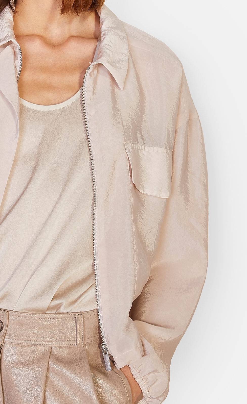 Kiefermann Alana Leichte Jacke in Crinkle-Seidenoptik Auslauf