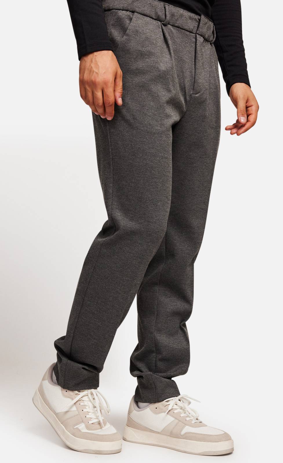 Kiefermann Jerome Mel. Hose aus kompaktem Melangejersey im Angebot