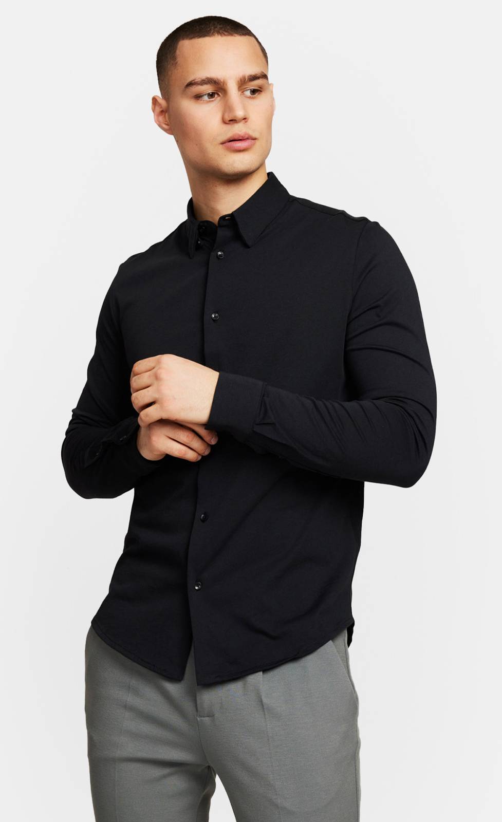 Kiefermann Louis Hemd aus Baumwolljersey Sonderangebot