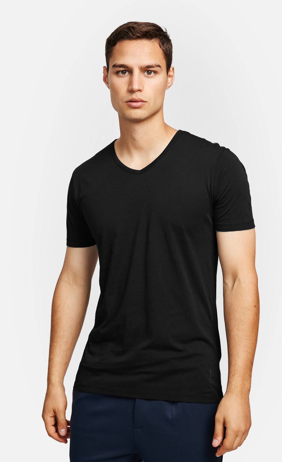 Kiefermann Darius Baumwoll-T-Shirt mit V-Ausschnitt Muttertagsangebot