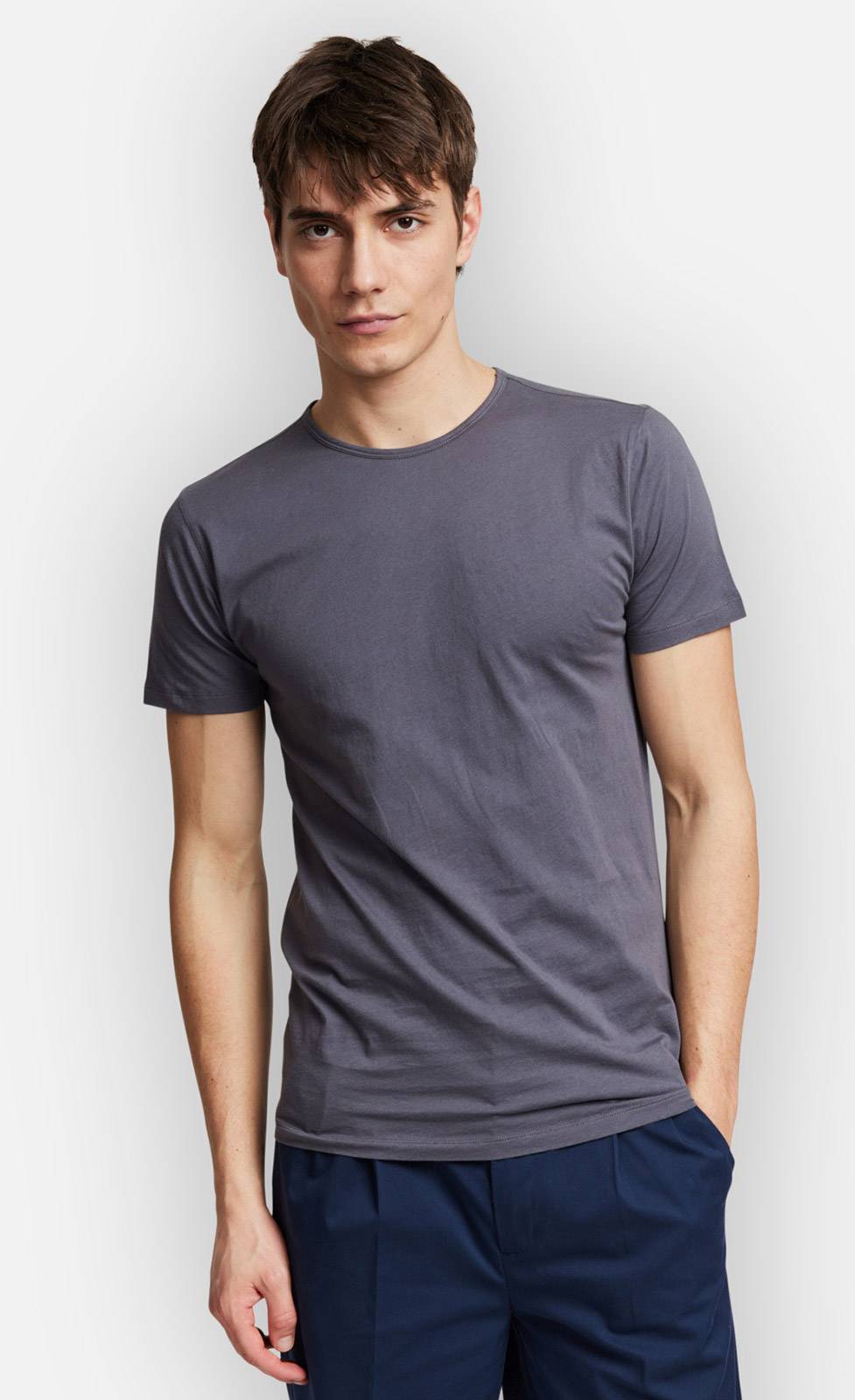 Kiefermann Lio Baumwoll-T-Shirt mit Rundhals Heißer Verkauf