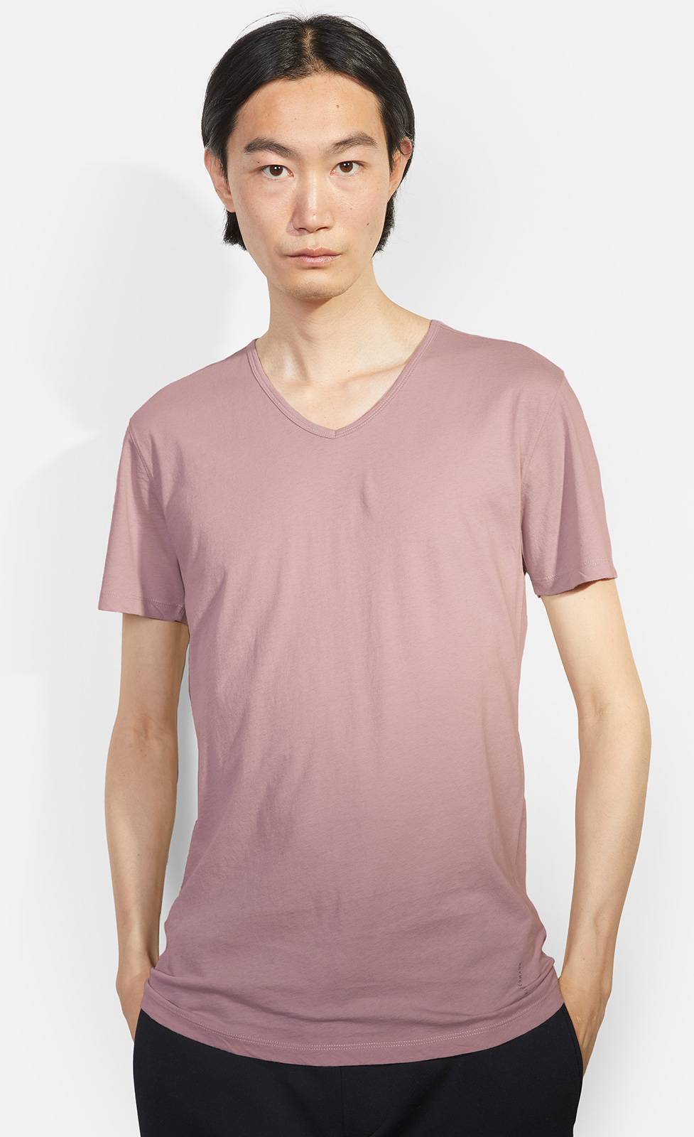 Kiefermann Darius Baumwoll-T-Shirt mit V-Ausschnitt Top Angebot