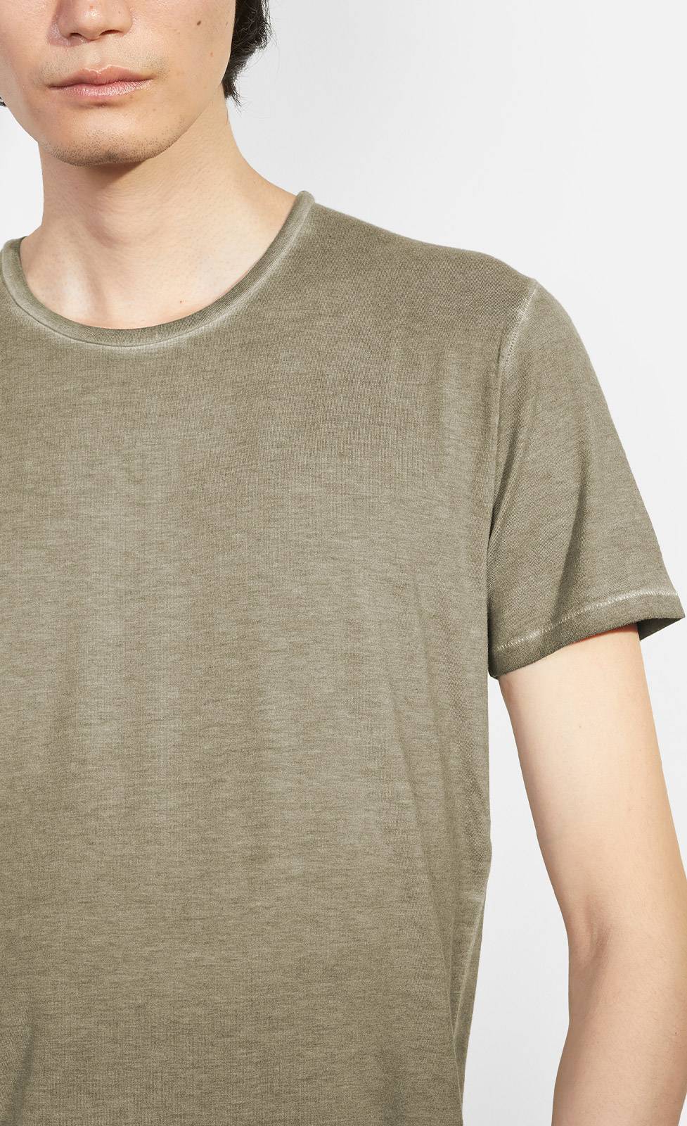 Kiefermann Robin Überfärbtes Rundhals-T-Shirt Online Outlet