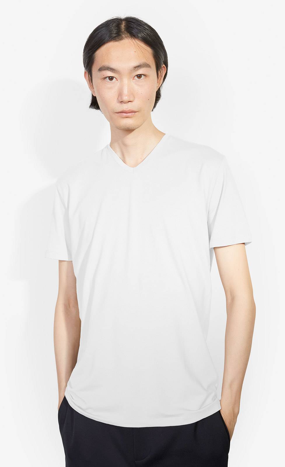 Kiefermann Hape V-Ausschnitt T-Shirt aus Baumwolle-Modal Saisonale Angebote
