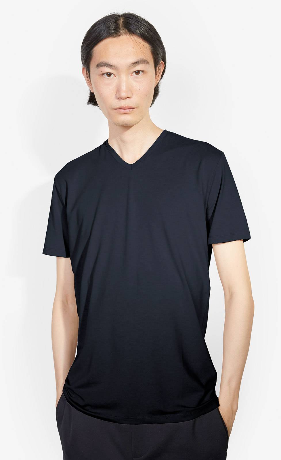 Kiefermann Hape V-Ausschnitt T-Shirt aus Baumwolle-Modal Saisonale Angebote