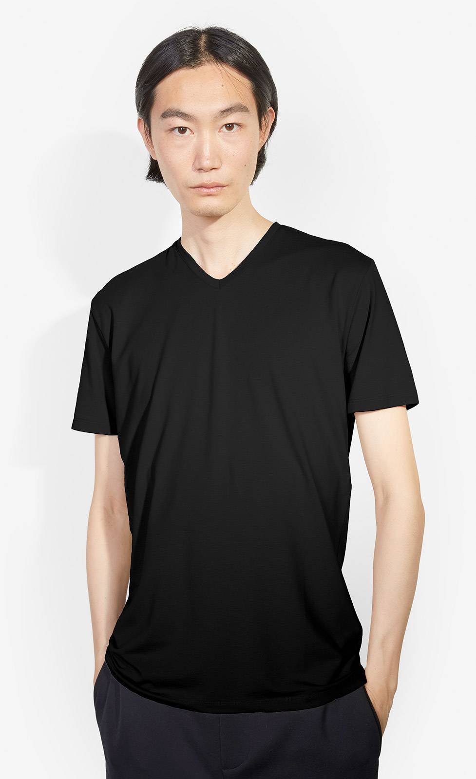 Kiefermann Hape V-Ausschnitt T-Shirt aus Baumwolle-Modal Saisonale Angebote