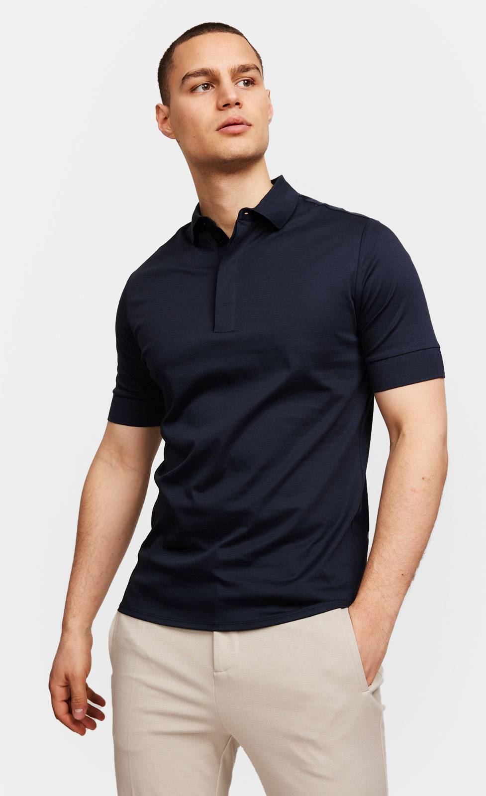 Kiefermann Wilson Poloshirt aus merzerisierter Baumwolle Sonderangebote