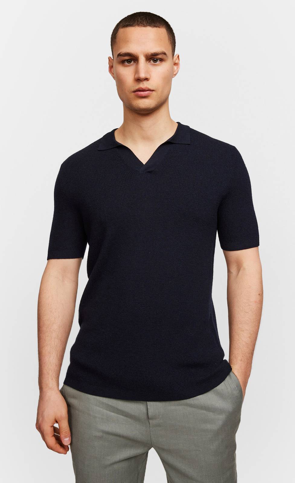 Kiefermann Nilas Strickpolo aus Merinowolle Discount Store für neue Produkte