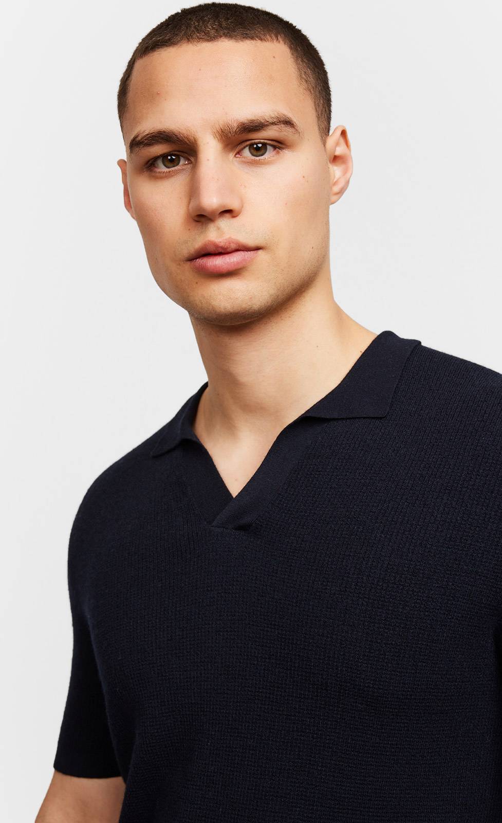 Kiefermann Nilas Strickpolo aus Merinowolle Discount Store für neue Produkte