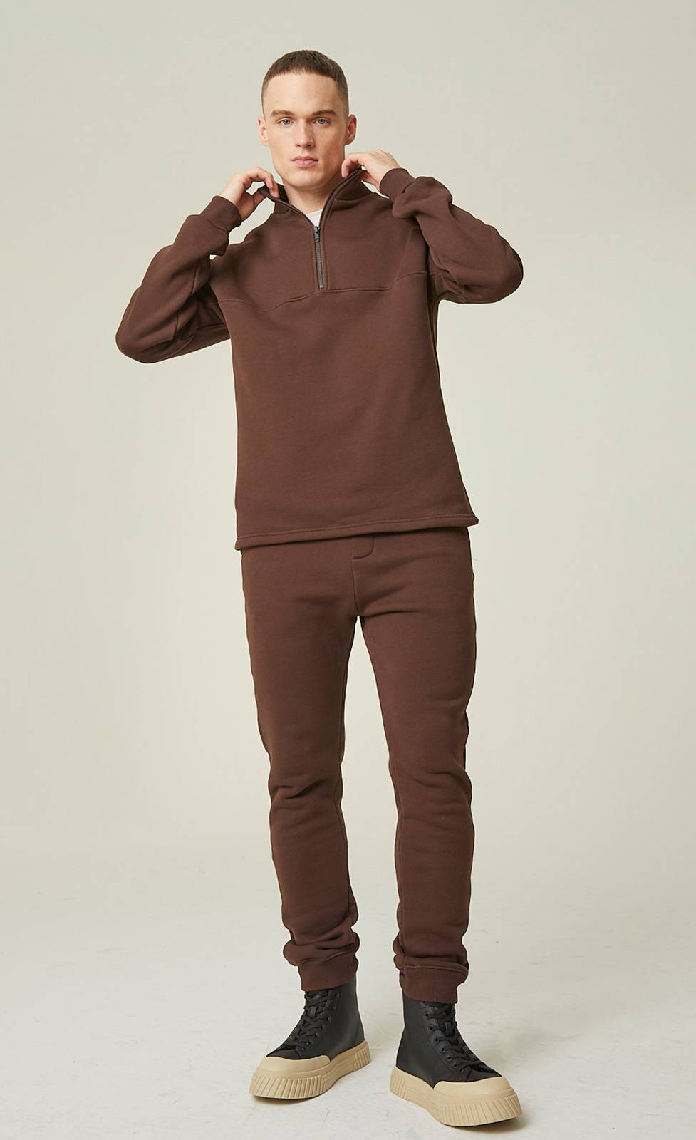 Kiefermann Tibor Sweatshirt mit Troyer-Ausschnitt Neueste Mode