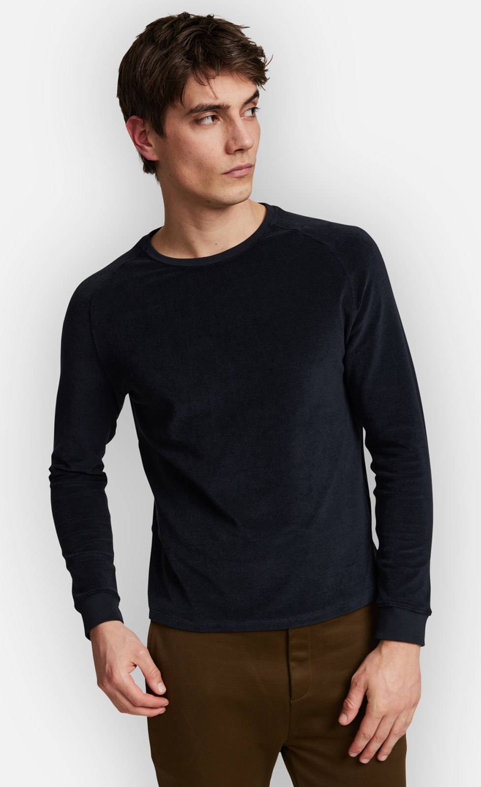 Kiefermann Glenn Langarmshirt aus feinem Frotteejersey Exklusive Angebote