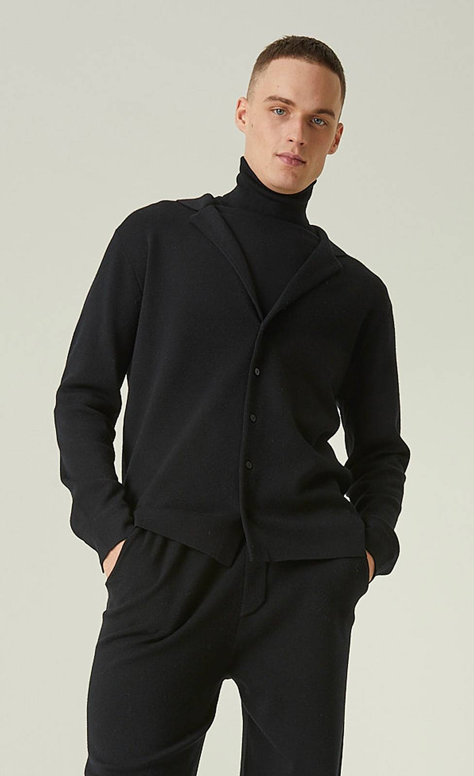 Kiefermann Theo Merino Rollkragen-Strickpullover Kostenlose Rückgabe