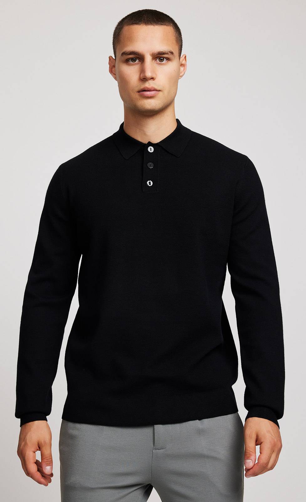 Kiefermann Aidan Strickpullover mit Polokragen Letzte 2 Tage