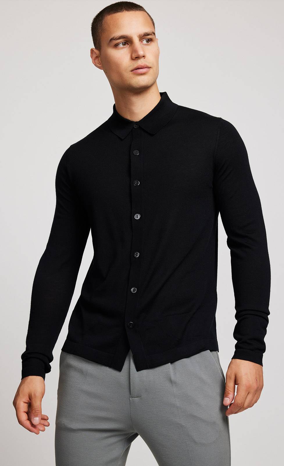 Kiefermann Adam Merino Strickhemd Discount Store für neue Produkte