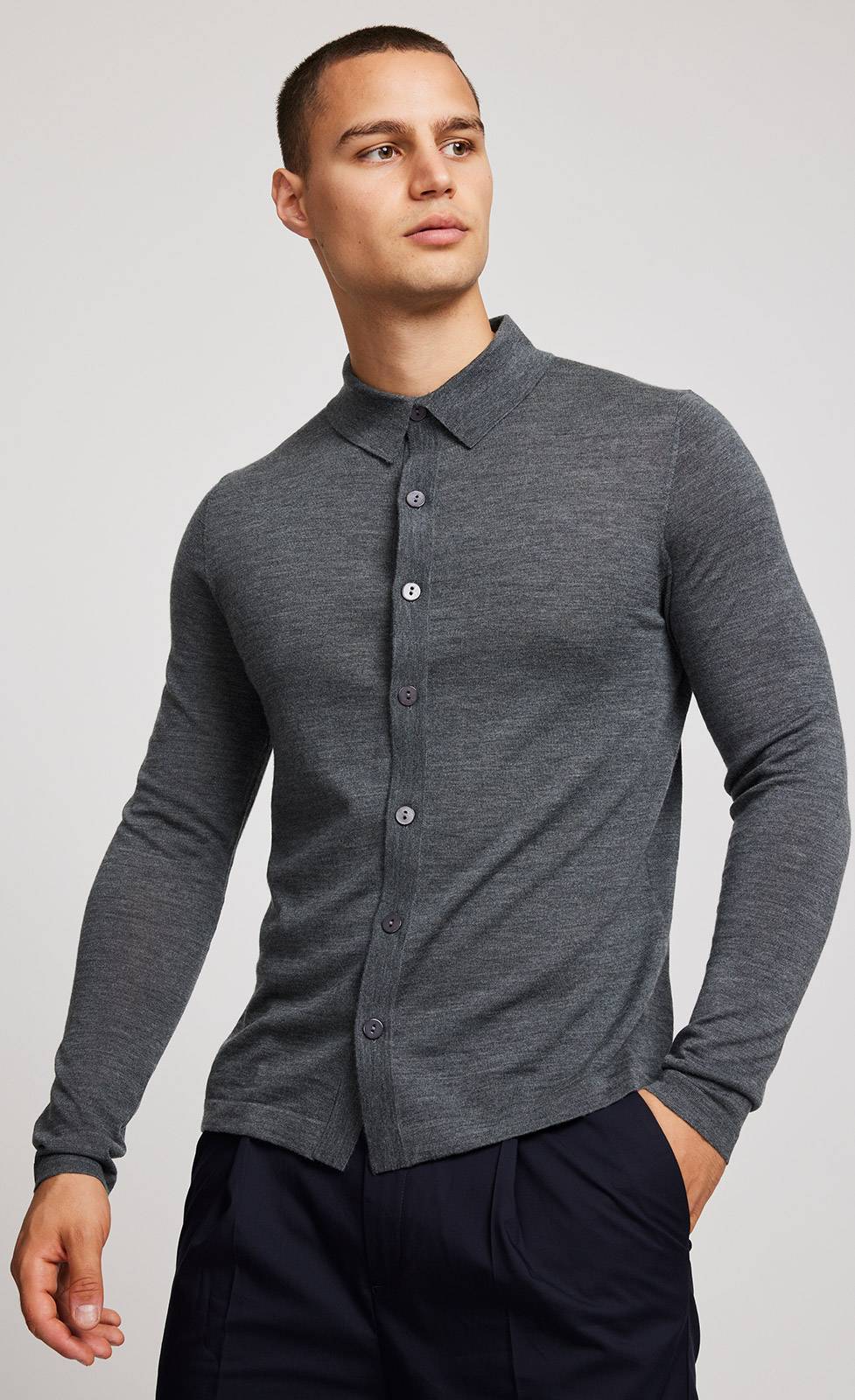 Kiefermann Adam Merino Strickhemd Discount Store für neue Produkte