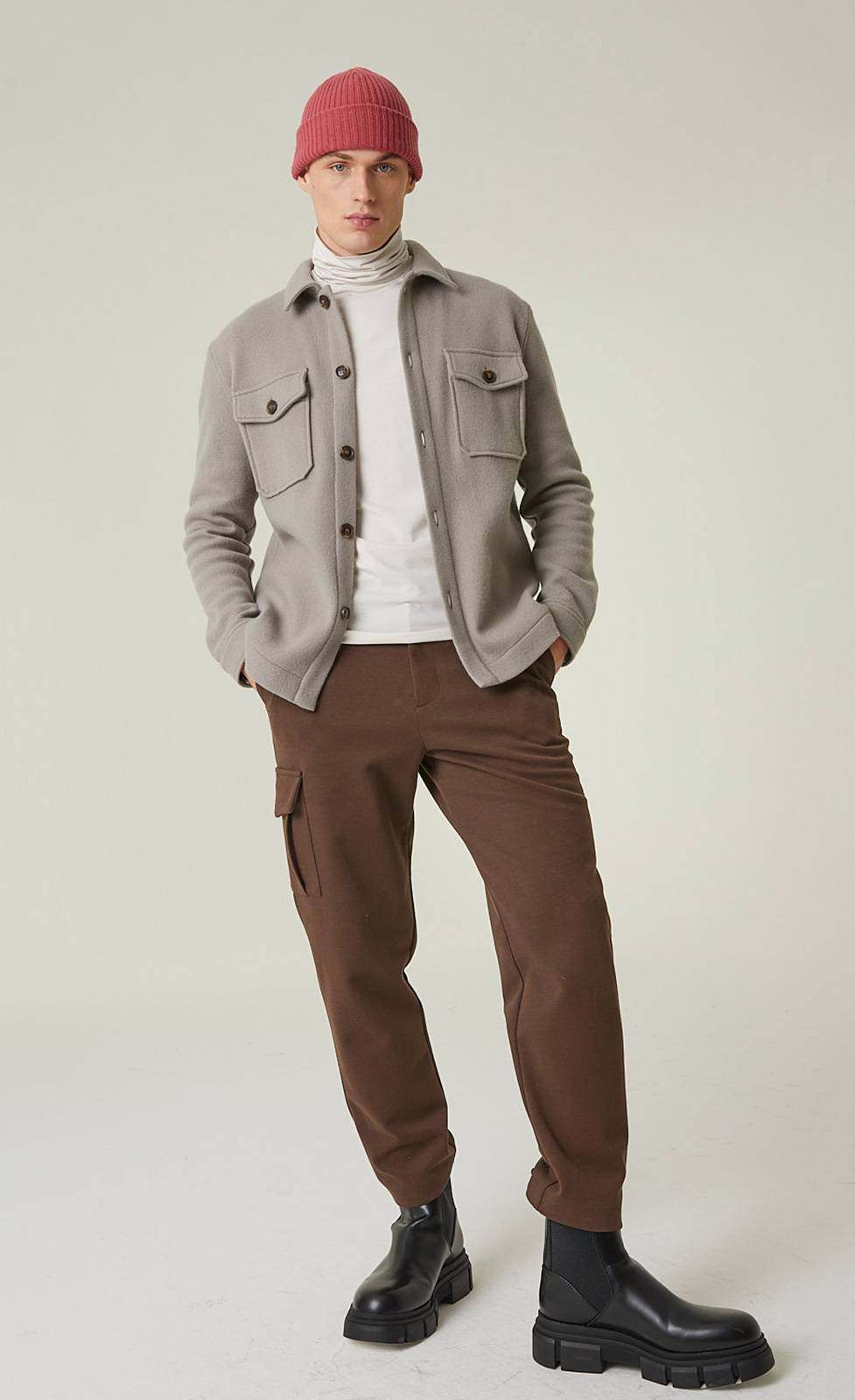 Kiefermann Henry Overshirt aus Strickware Kostenloser Versand international