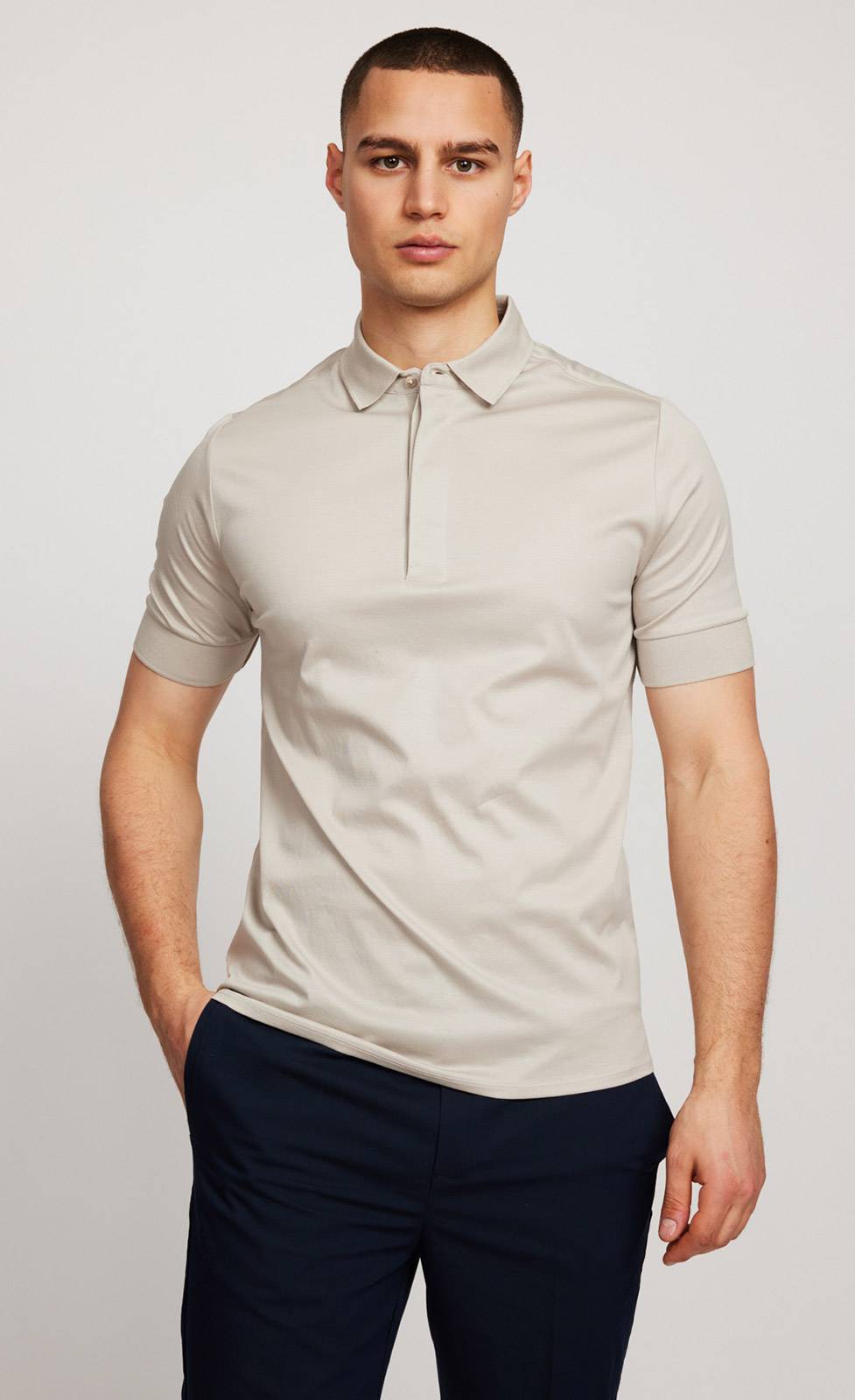 Kiefermann Wilson Poloshirt aus merzerisierter Baumwolle Flash Sale