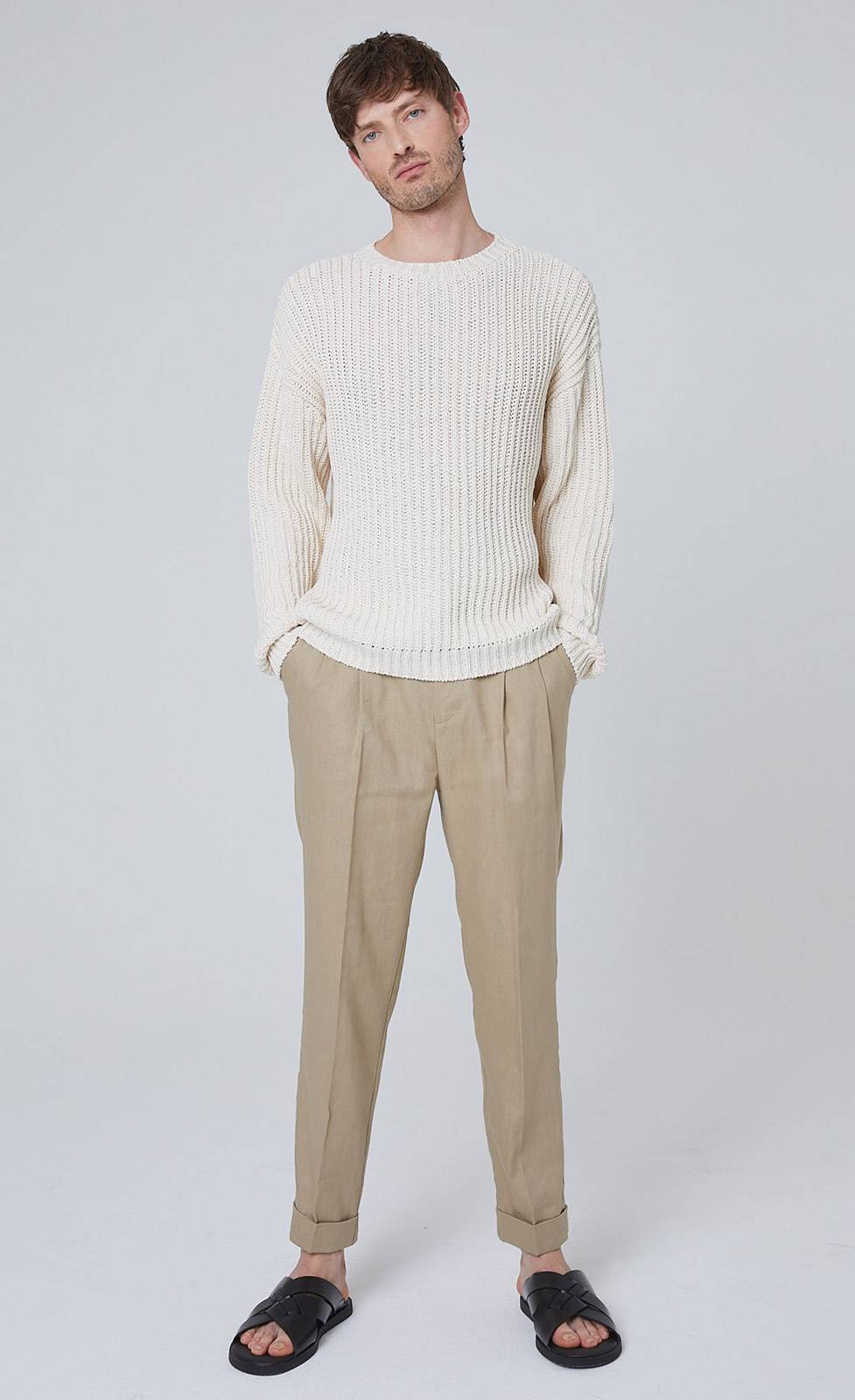 Kiefermann Elio Baumwolle-Leinen Strickpullover Cyber Monday
