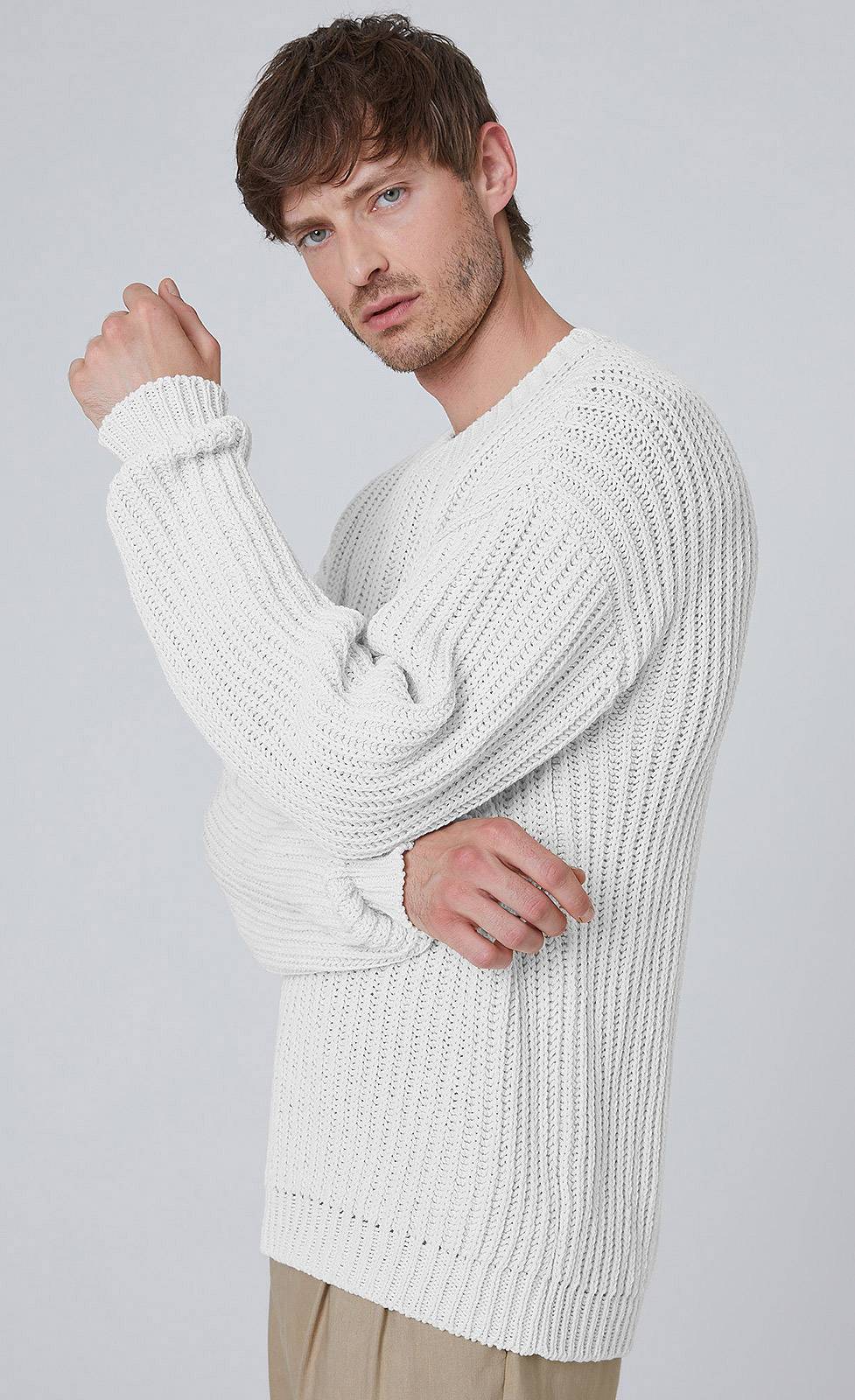 Kiefermann Elio Baumwolle-Leinen Strickpullover Cyber Monday