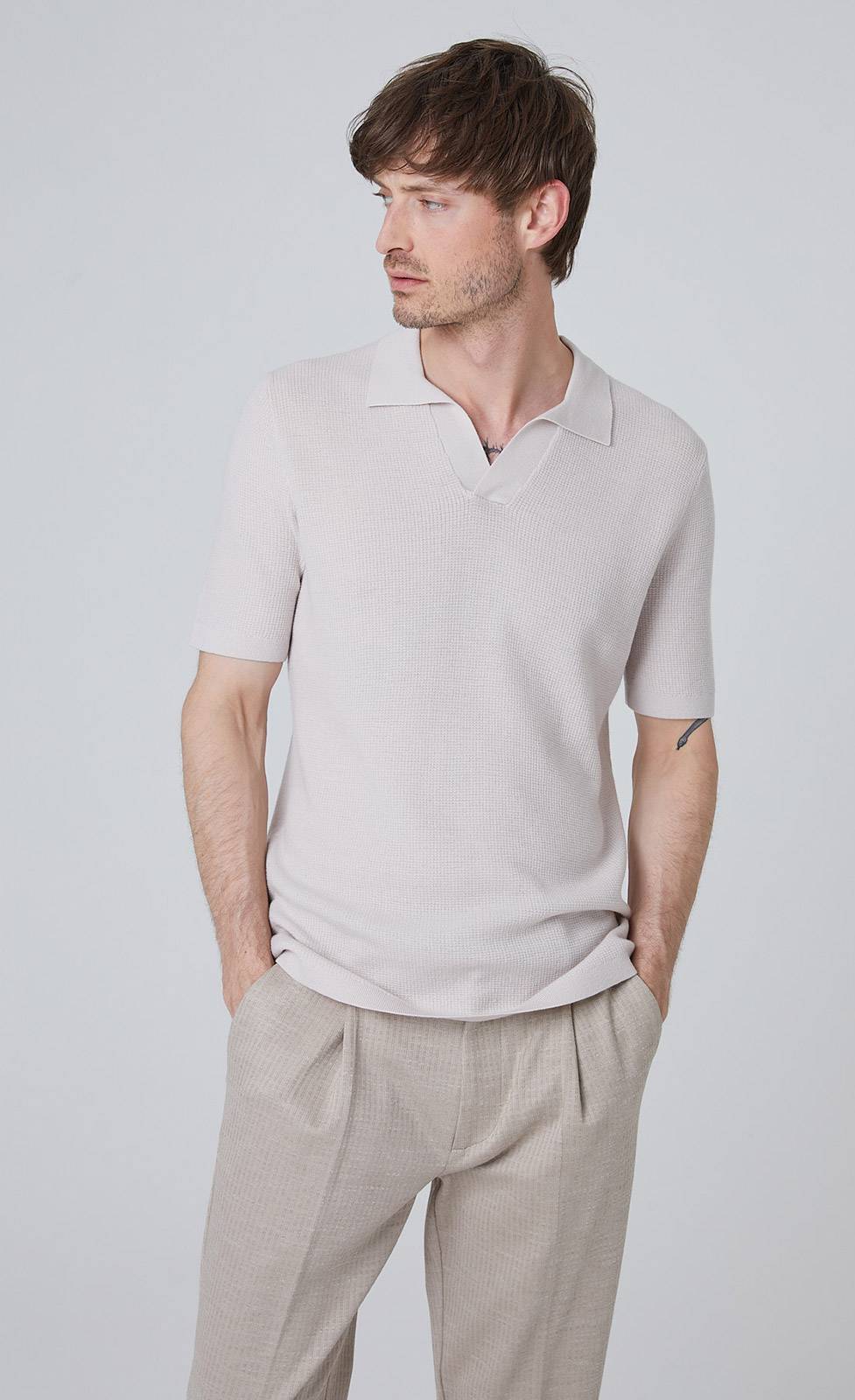 Kiefermann Timmy Fein gestreifte Jersey-Hose Zeitbegrenzte Promotion
