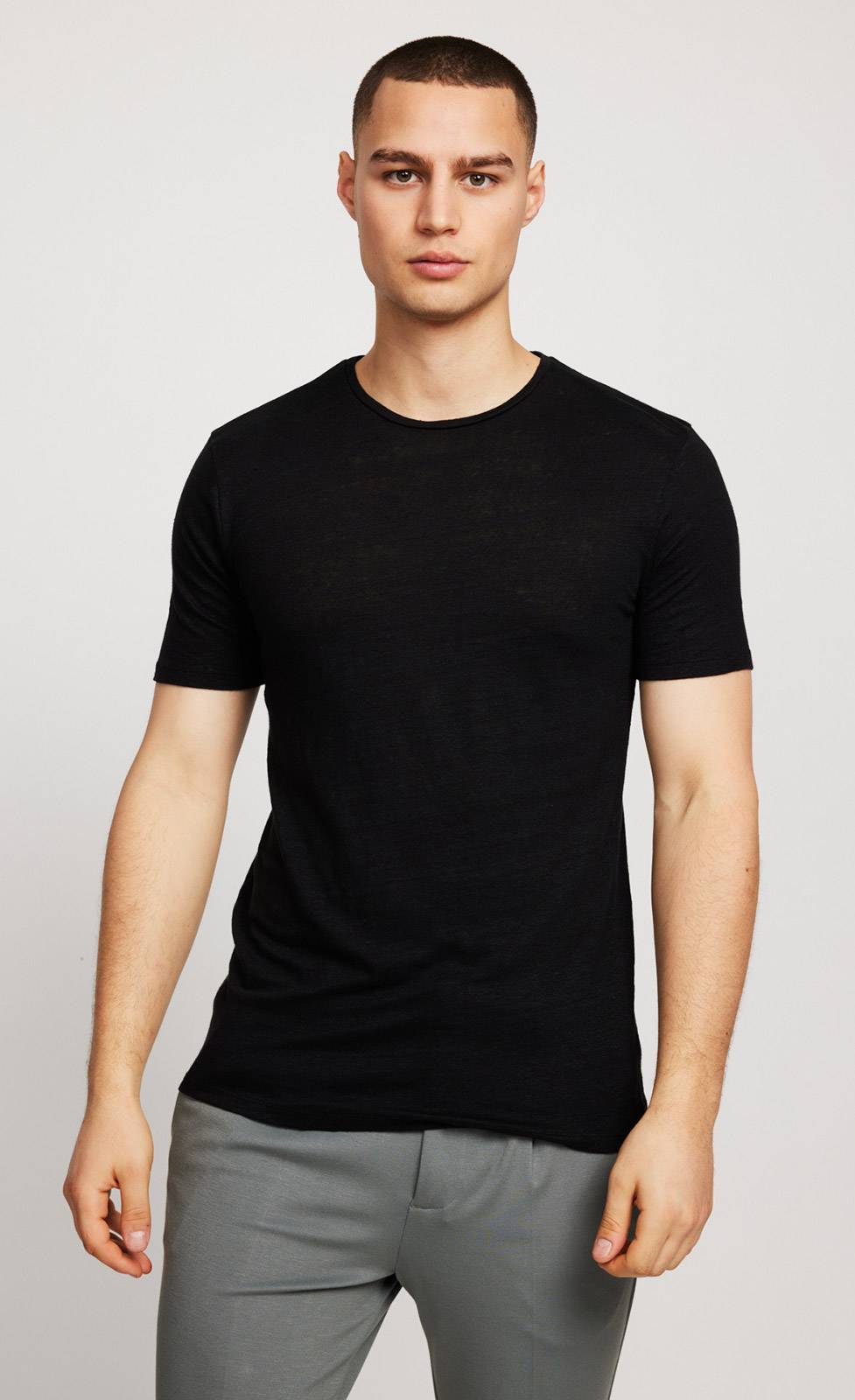 Kiefermann Laine Leinen Rundhals-T-Shirt Bis zu 50% Rabatt