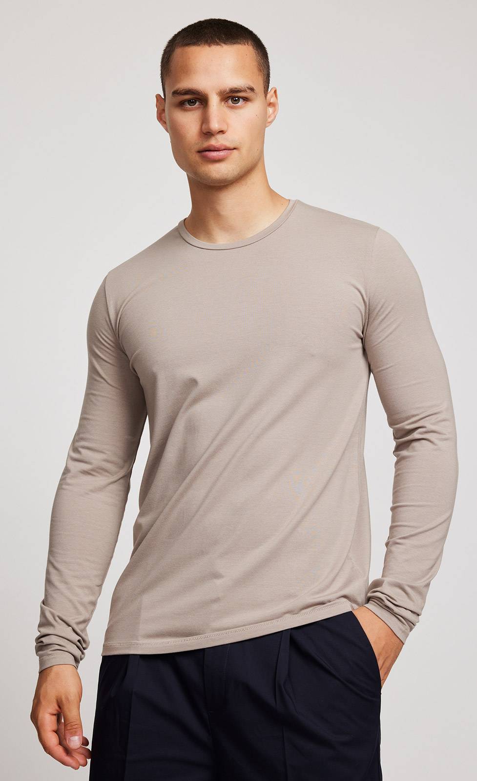 Kiefermann Emil Langarmshirt aus Baumwolle-Modal-Mix Super Rabatt