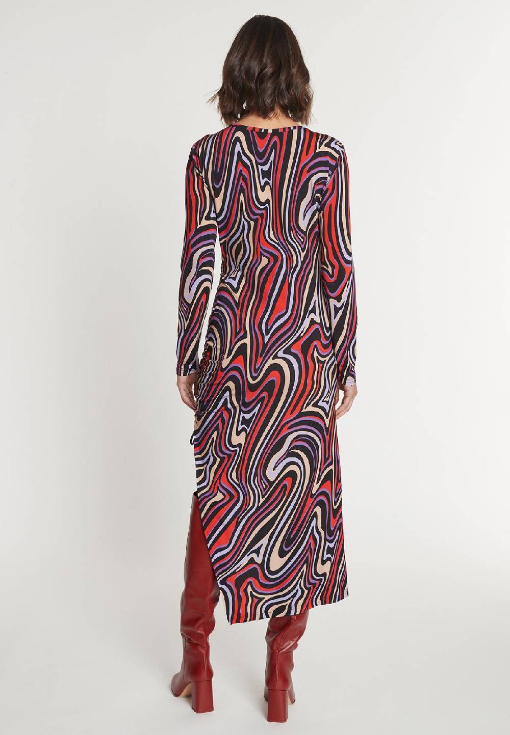 Ana Alcazar Midikleid Mokyla Neueste Stile