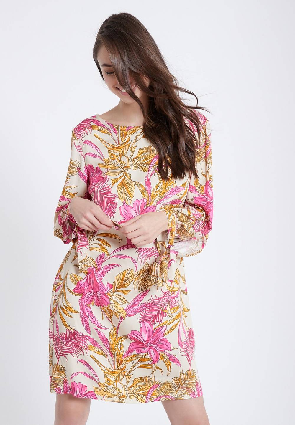 Ana Alcazar Langarm Kleid Zady 2025