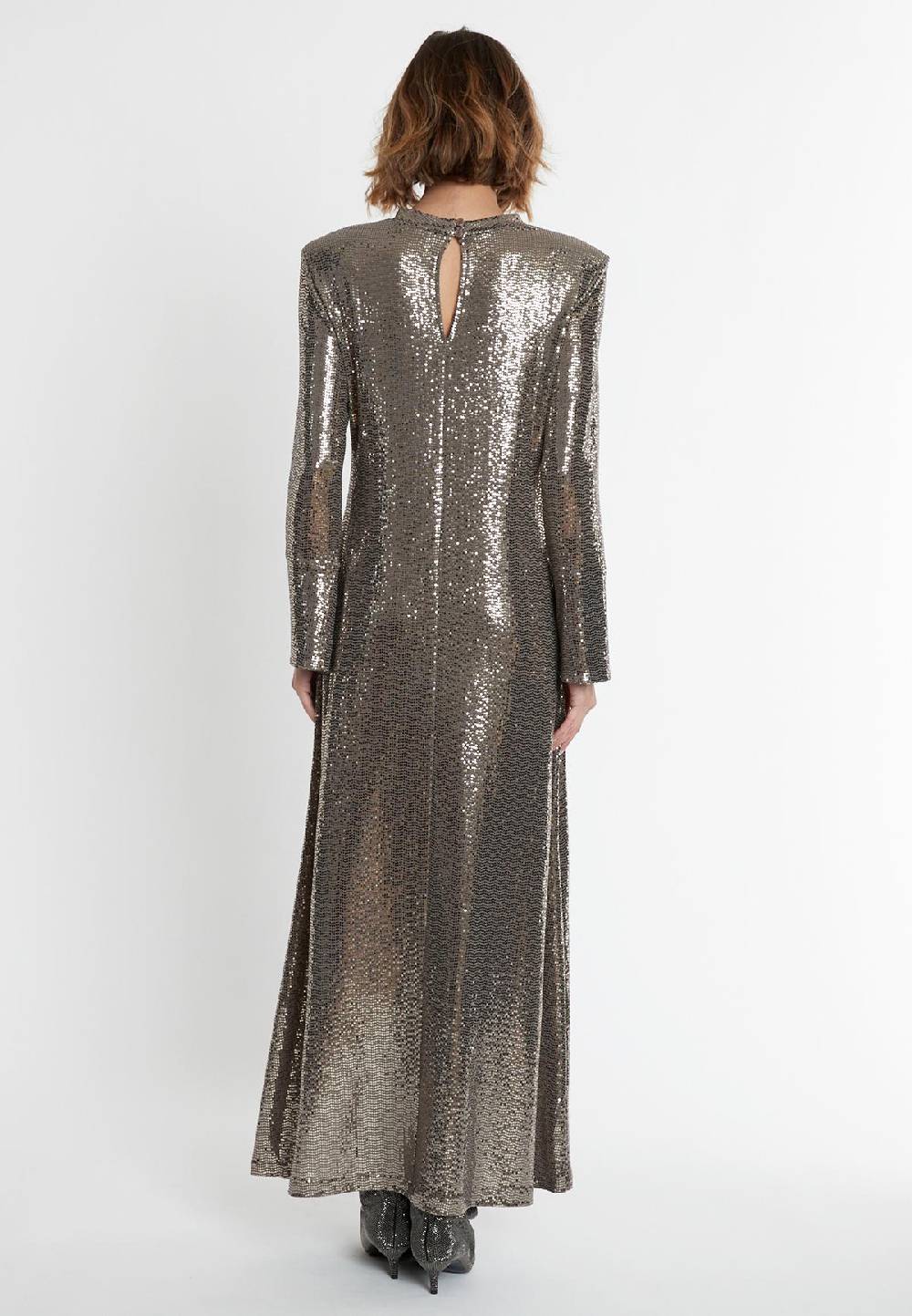 Ana Alcazar Pailletten Maxikleid Sagaty Begrenzte Freigabe