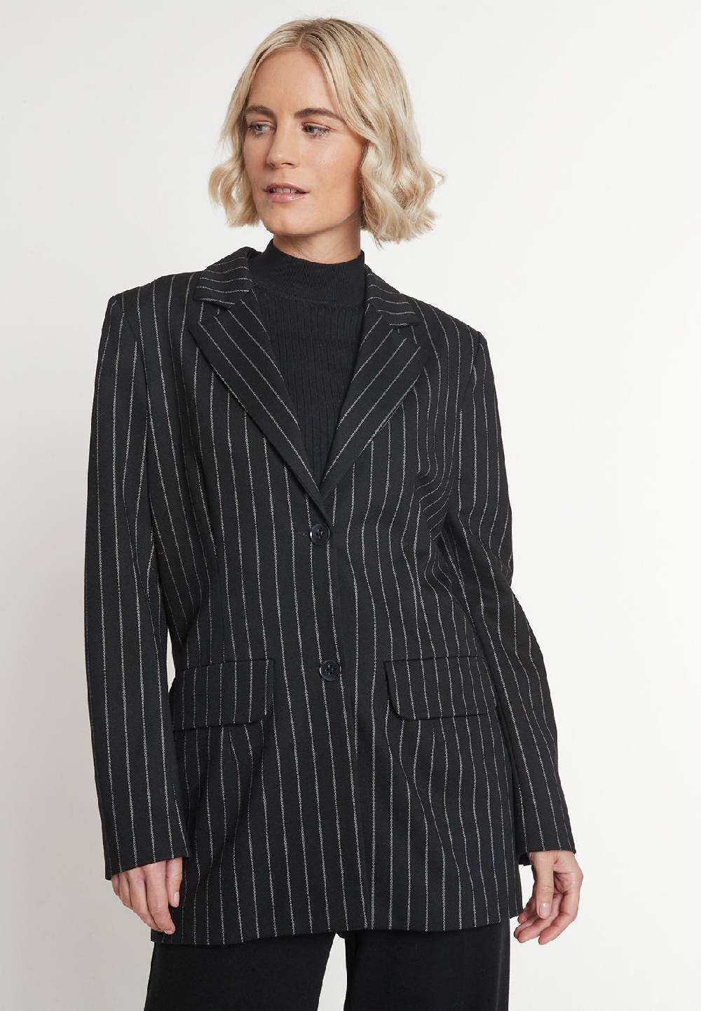 Ana Alcazar Nadelstreifen Blazer Mesa Nur für heute