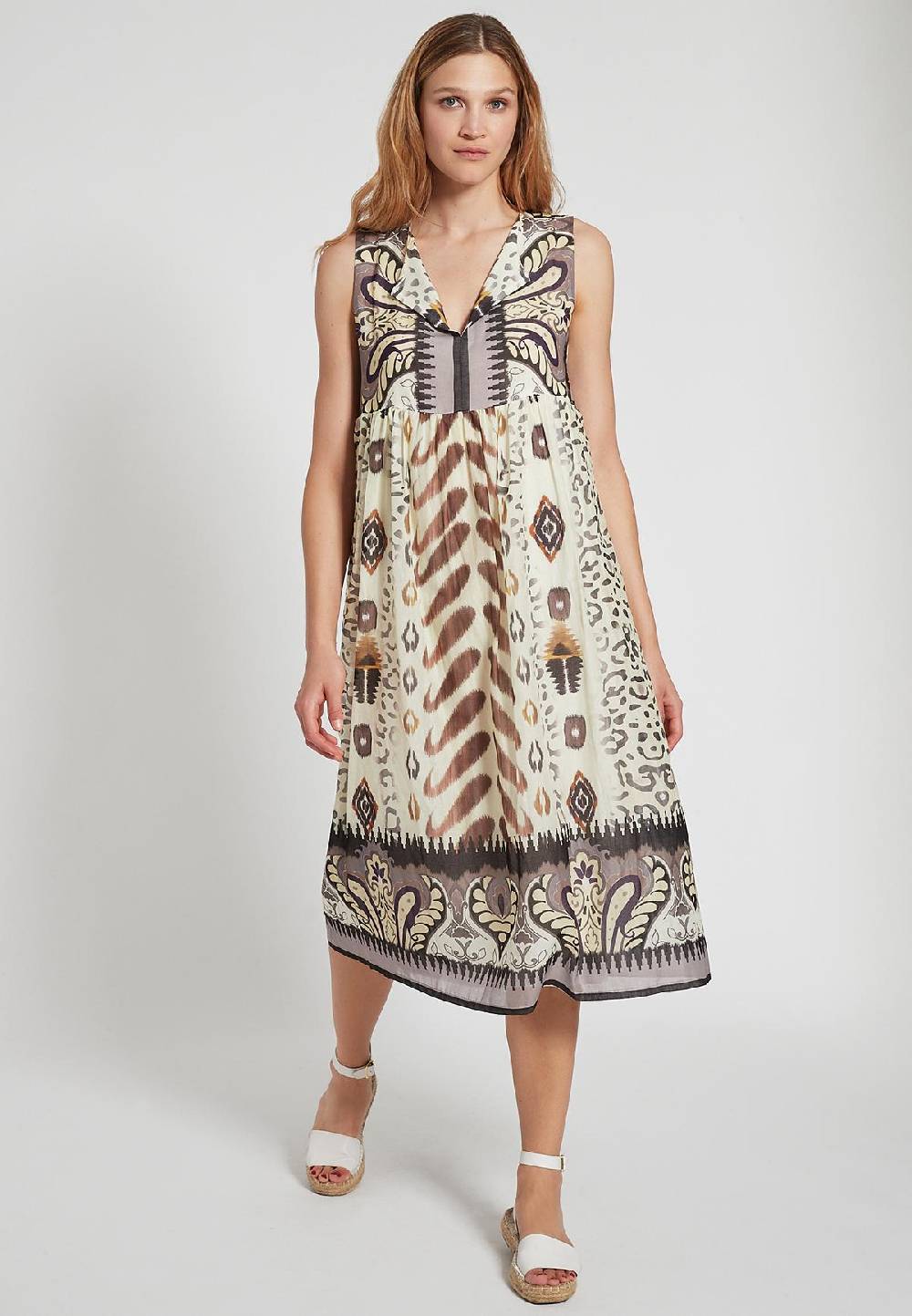 Ana Alcazar Schlichtes Kleid Farisy Saisonale Angebote