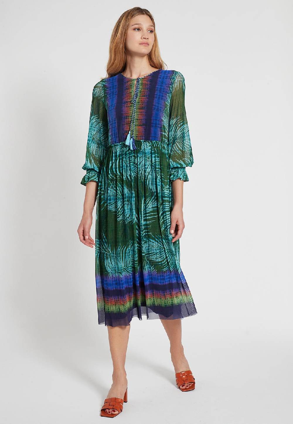 Ana Alcazar Midikleid Feply Schlussverkauf