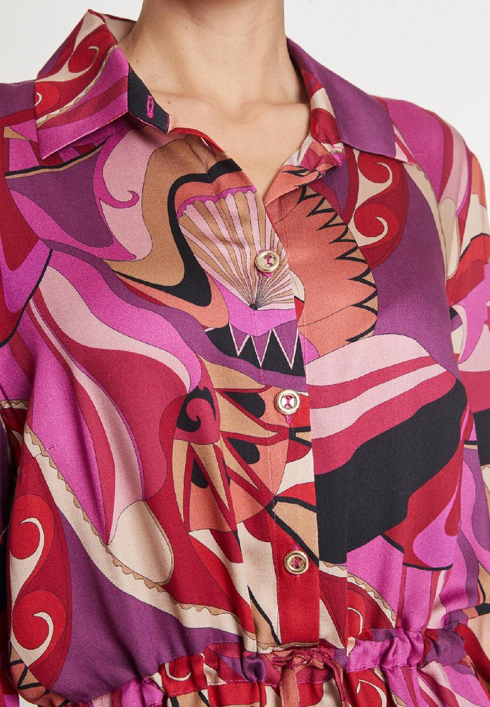 Ana Alcazar Hemdblusenkleid Makaro Heißer Verkauf