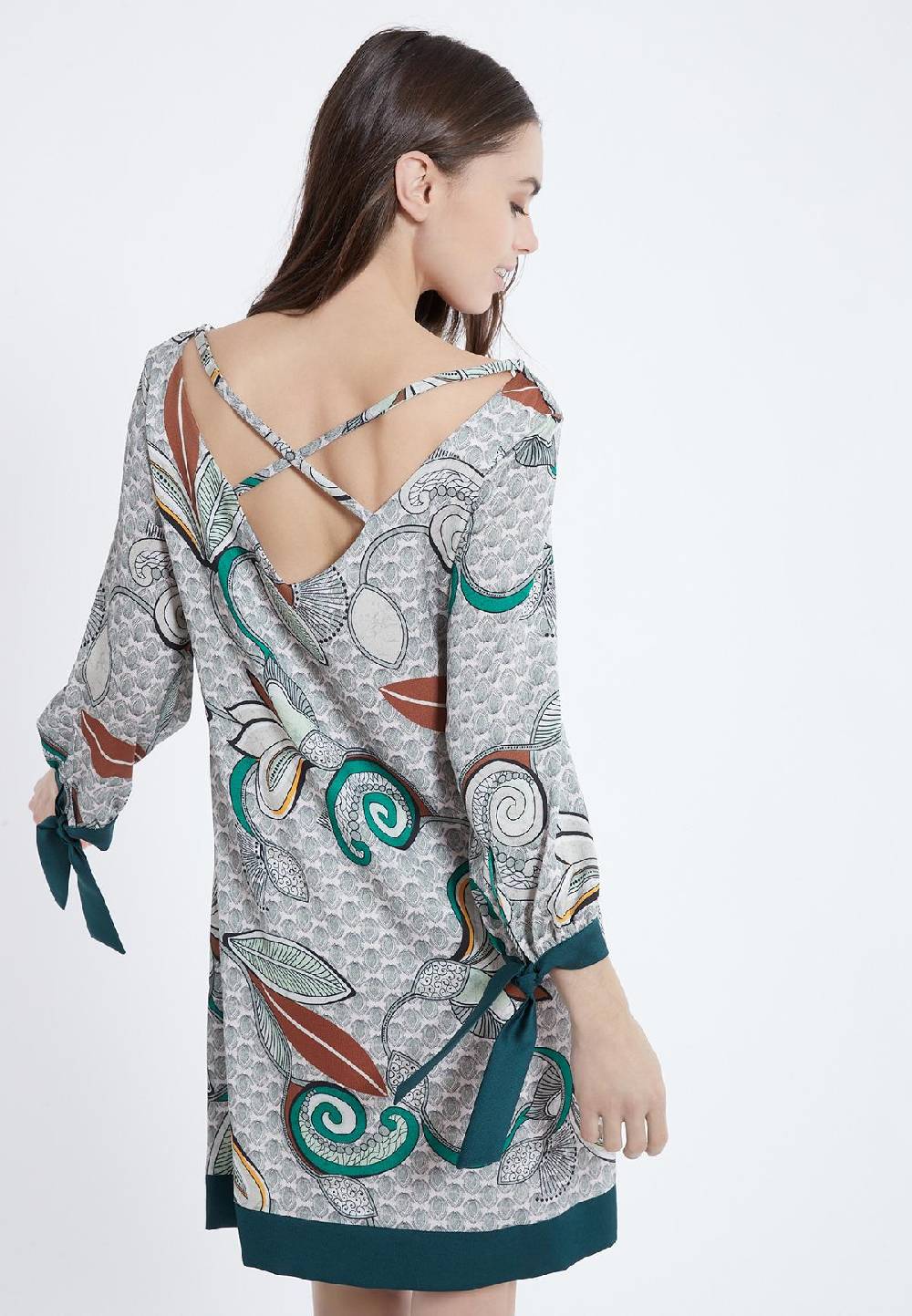 Ana Alcazar Ausschnitt Kleid Zesmy Muttertagsangebot