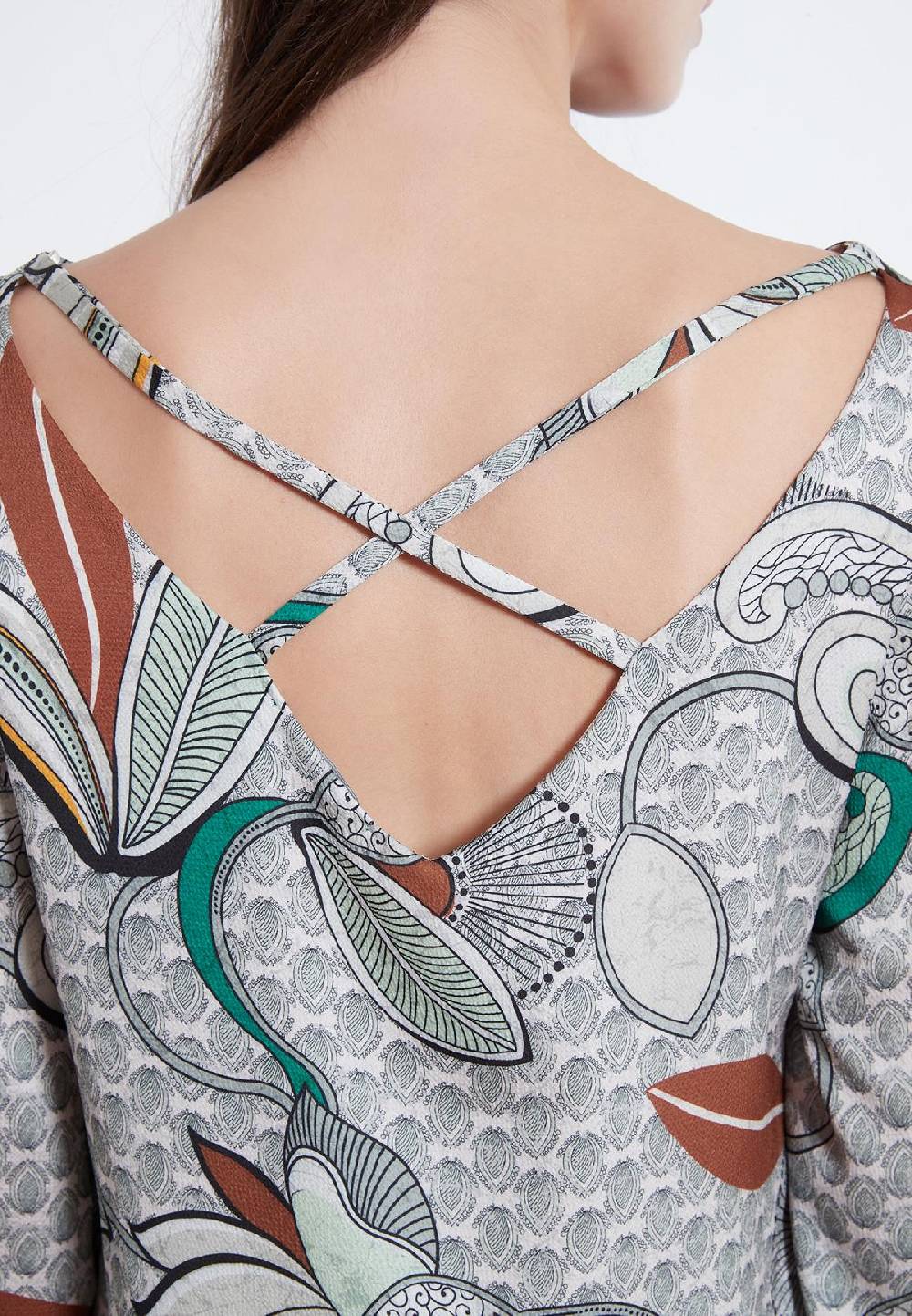 Ana Alcazar Ausschnitt Kleid Zesmy Muttertagsangebot