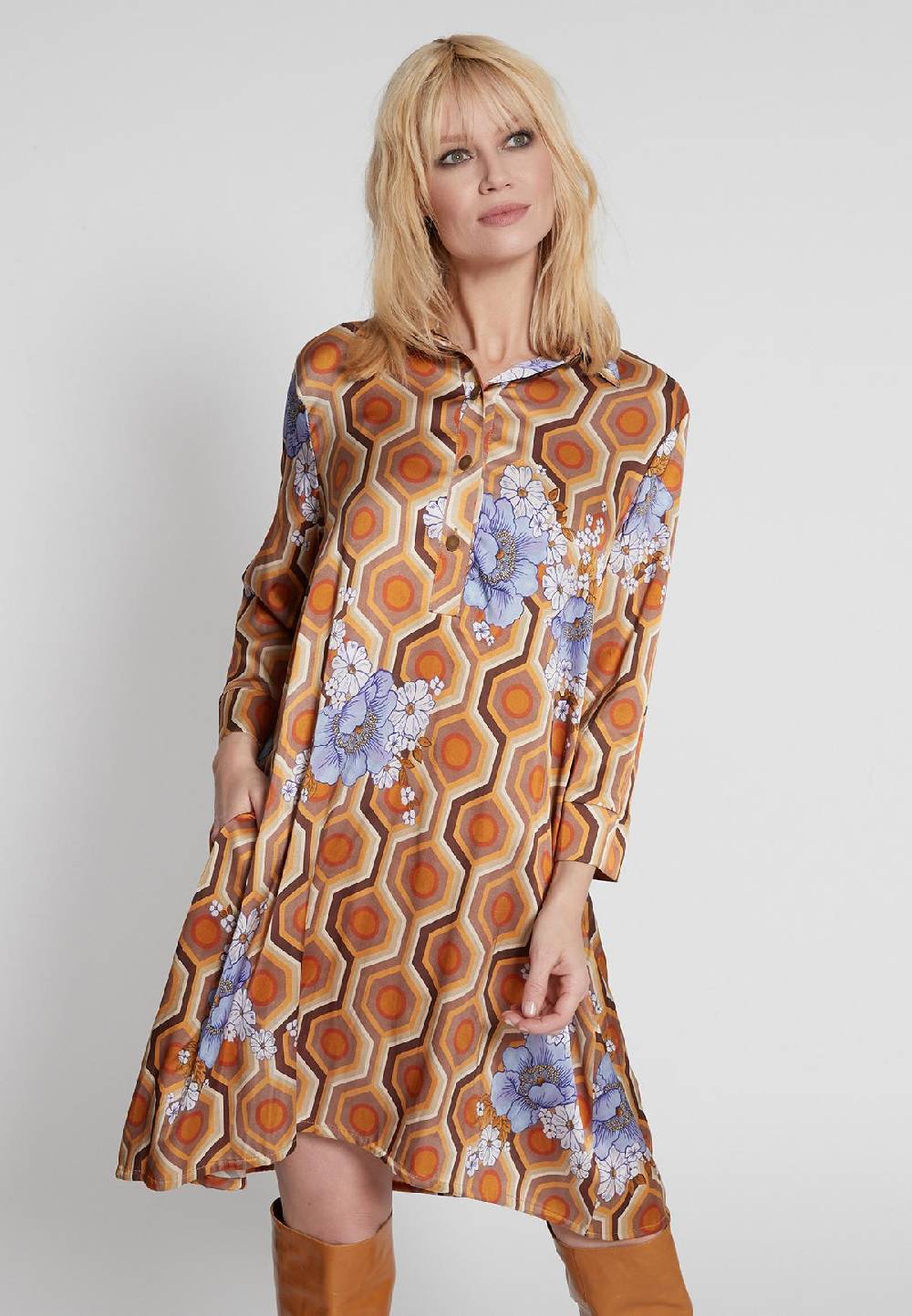 Ana Alcazar Blusenkleid Hakine Speichern exportieren