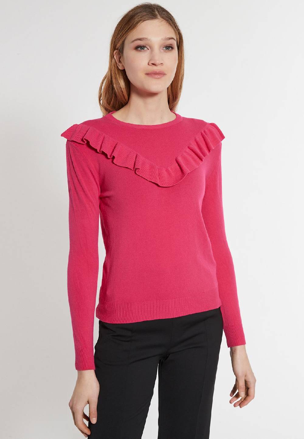 Ana Alcazar Rüschenpullover Ewassy im Angebot