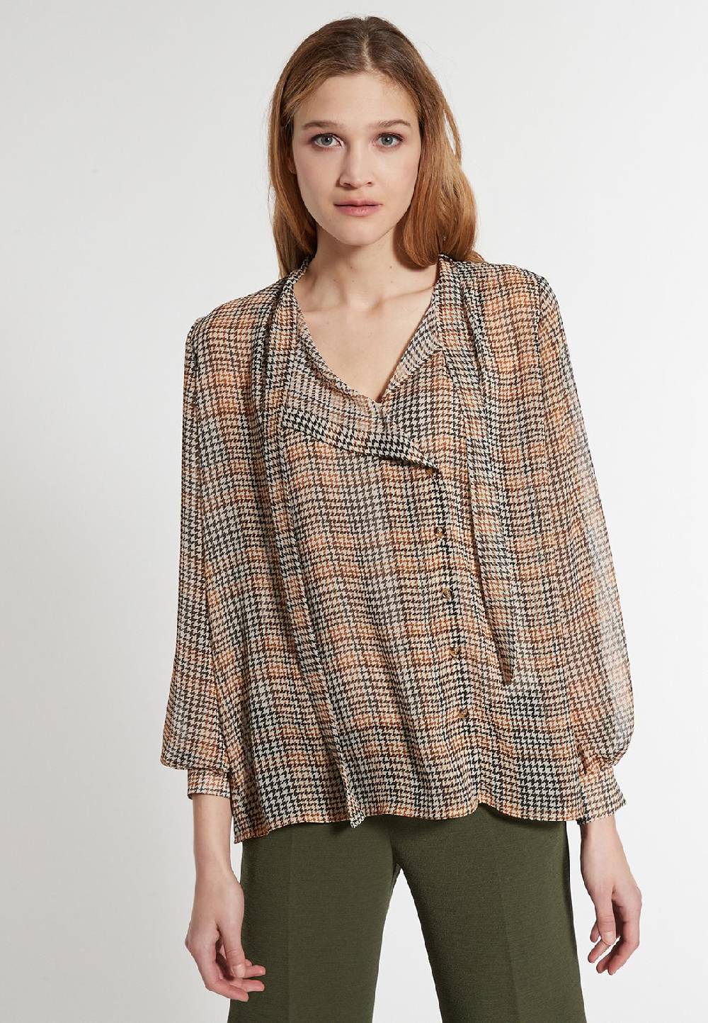 Ana Alcazar Chiffonbluse Efily Fabrikpreis