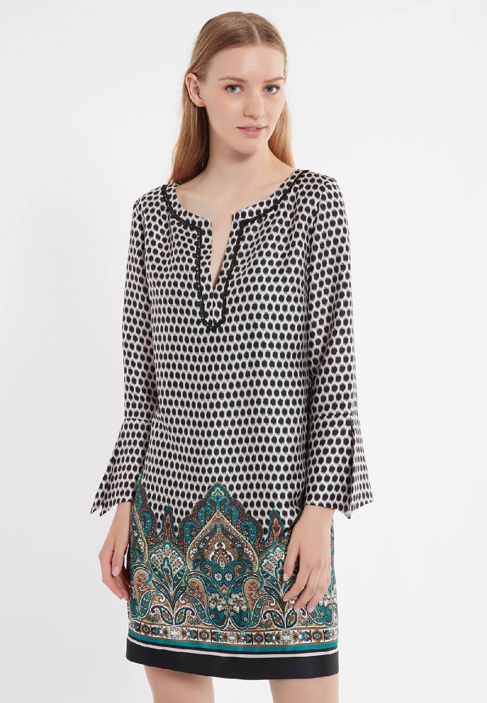 Ana Alcazar Tunika Kleid Zaba Zeitbegrenzte Promotion