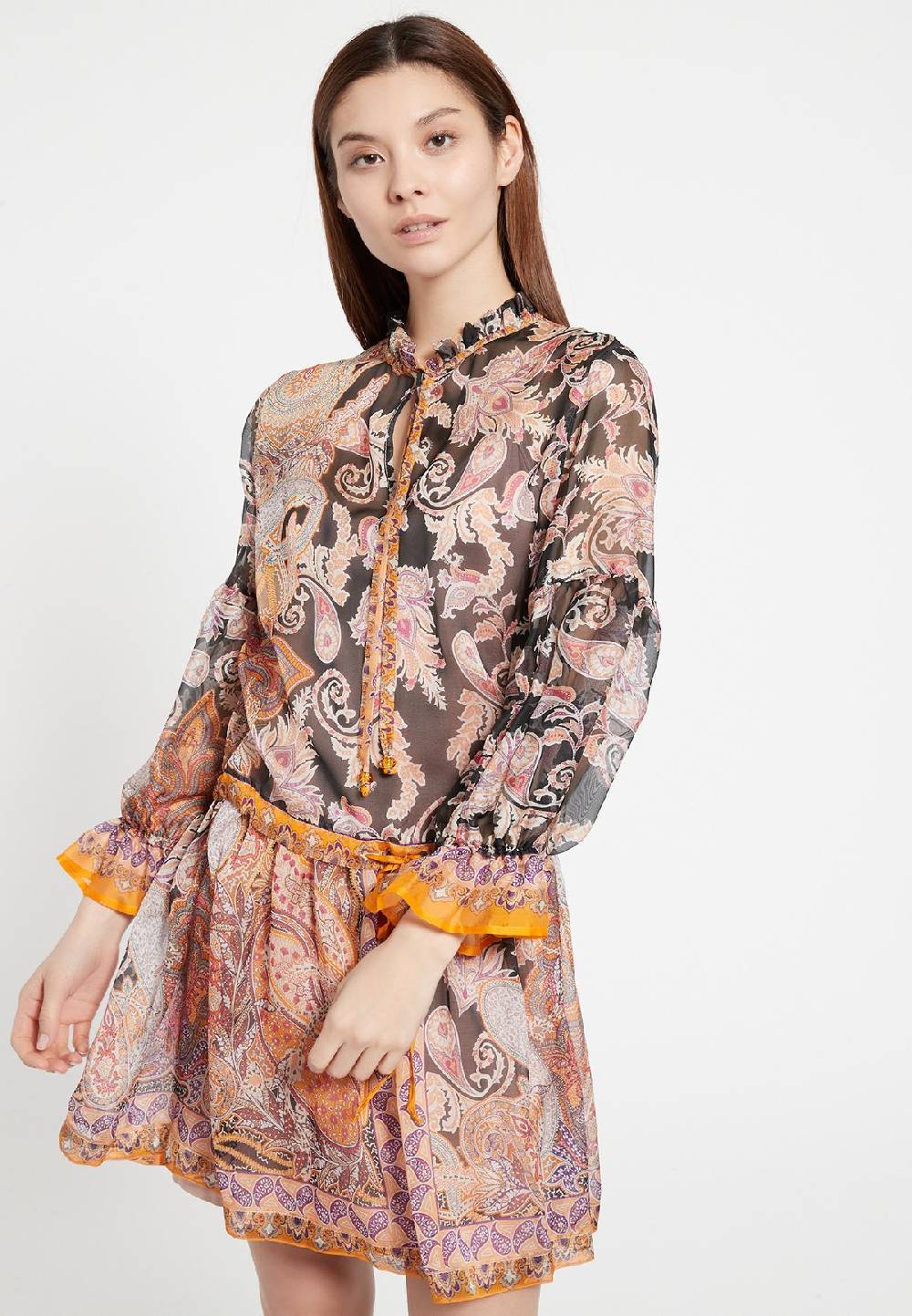 Ana Alcazar Boho Seidenkleid Zezoy 2025